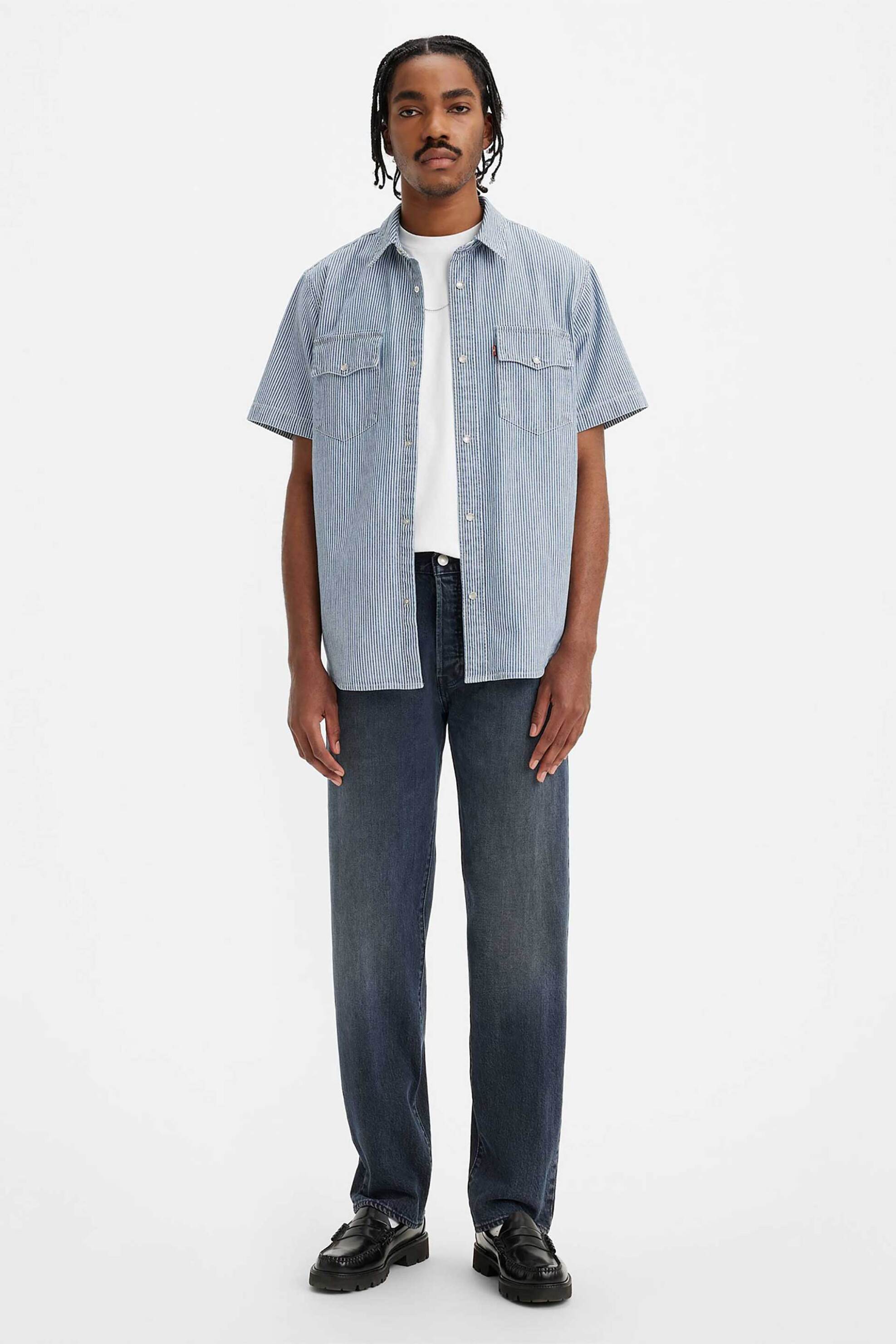 Levi's® ανδρικό τζιν παντελόνι πεντάτσεπο Regular Fit "501" - 005013473-** Denim Blue
