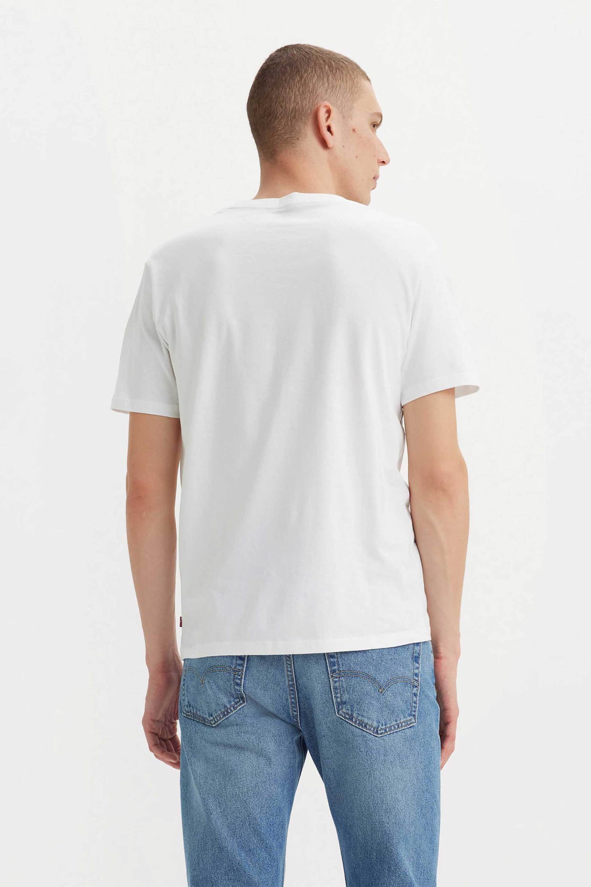 Levi&Apos S Ανδρικό T-Shirt Μονόχρωμο με Graphic Print Standard Fit - 396360000 Λευκό