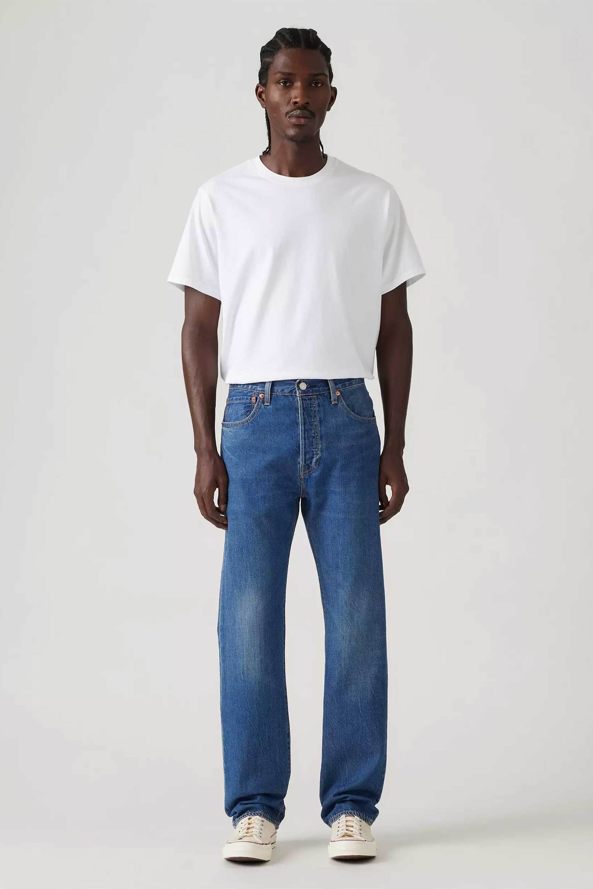 Levi's® ανδρικό τζιν παντελόνι πεντάτσεπο Regular Fit "501" - 005013644-** Denim Blue