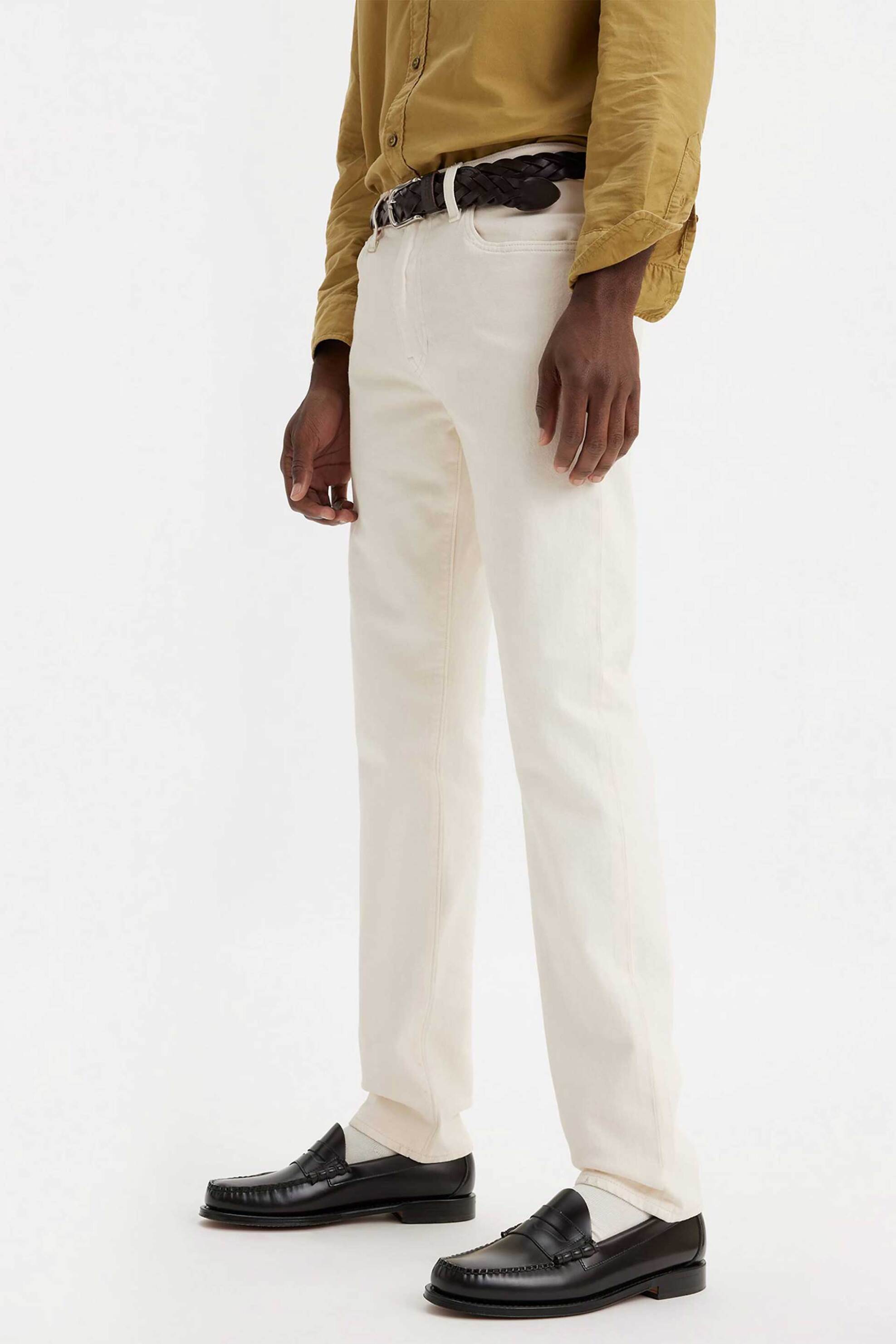 Levi's® ανδρικό τζιν παντελόνι πεντάτσεπο Tapered Fit "502" - 295071421 Λευκό φωτογραφία