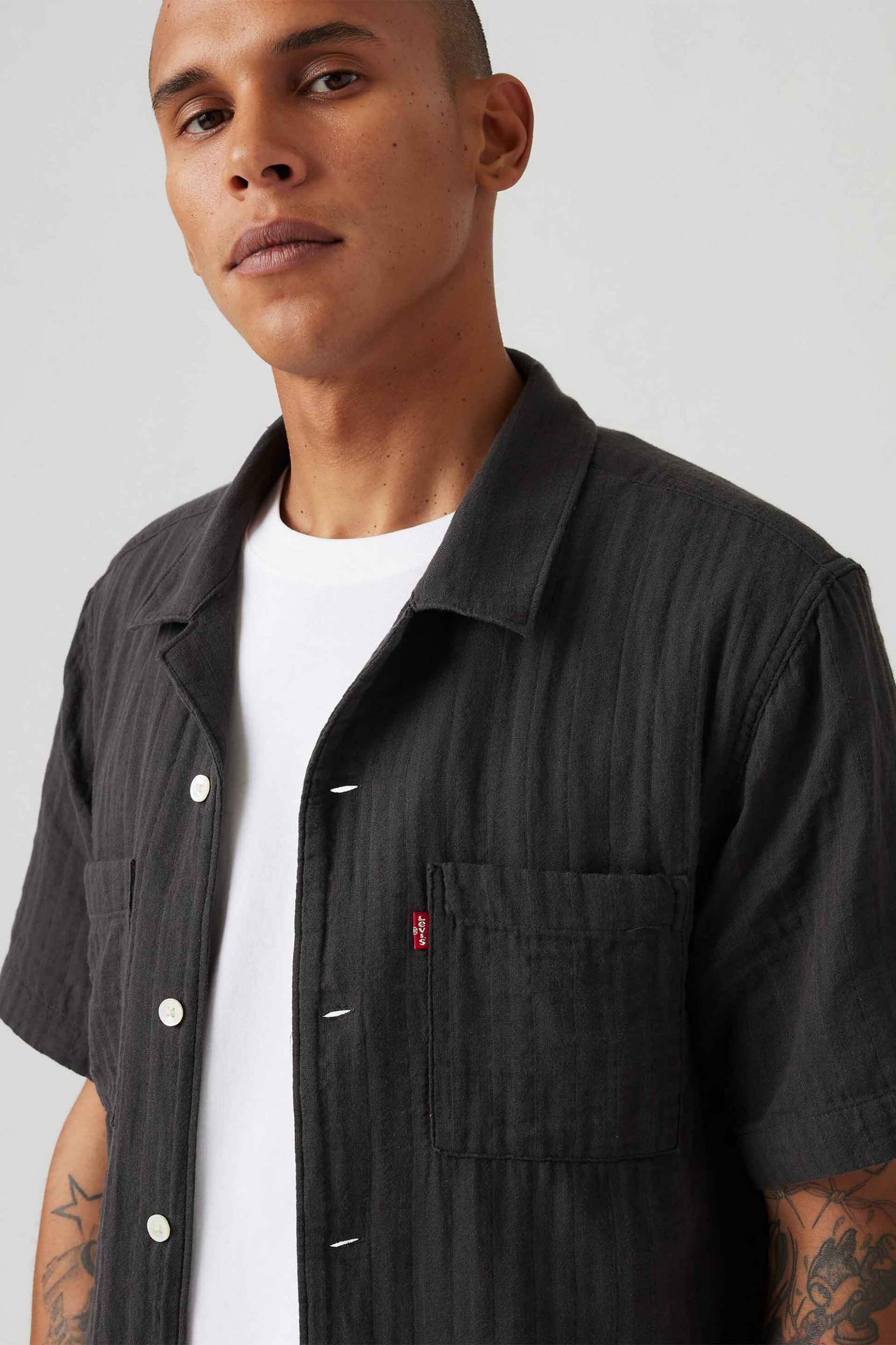 Levi's® ανδρικό πουκάμισο μονόχρωμο Standard Fit - A84570014 Μαύρο φωτογραφία