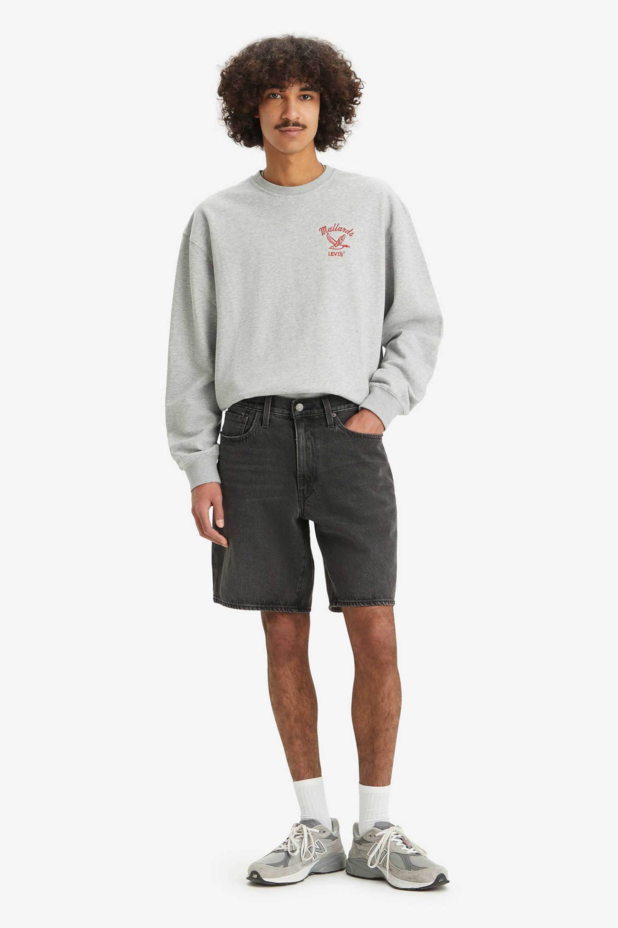 LEVI'S Levi's® ανδρική denim βερμούδα πεντάτσεπη Loose Fit "468™ Stay" - A84610006 Μαύρο