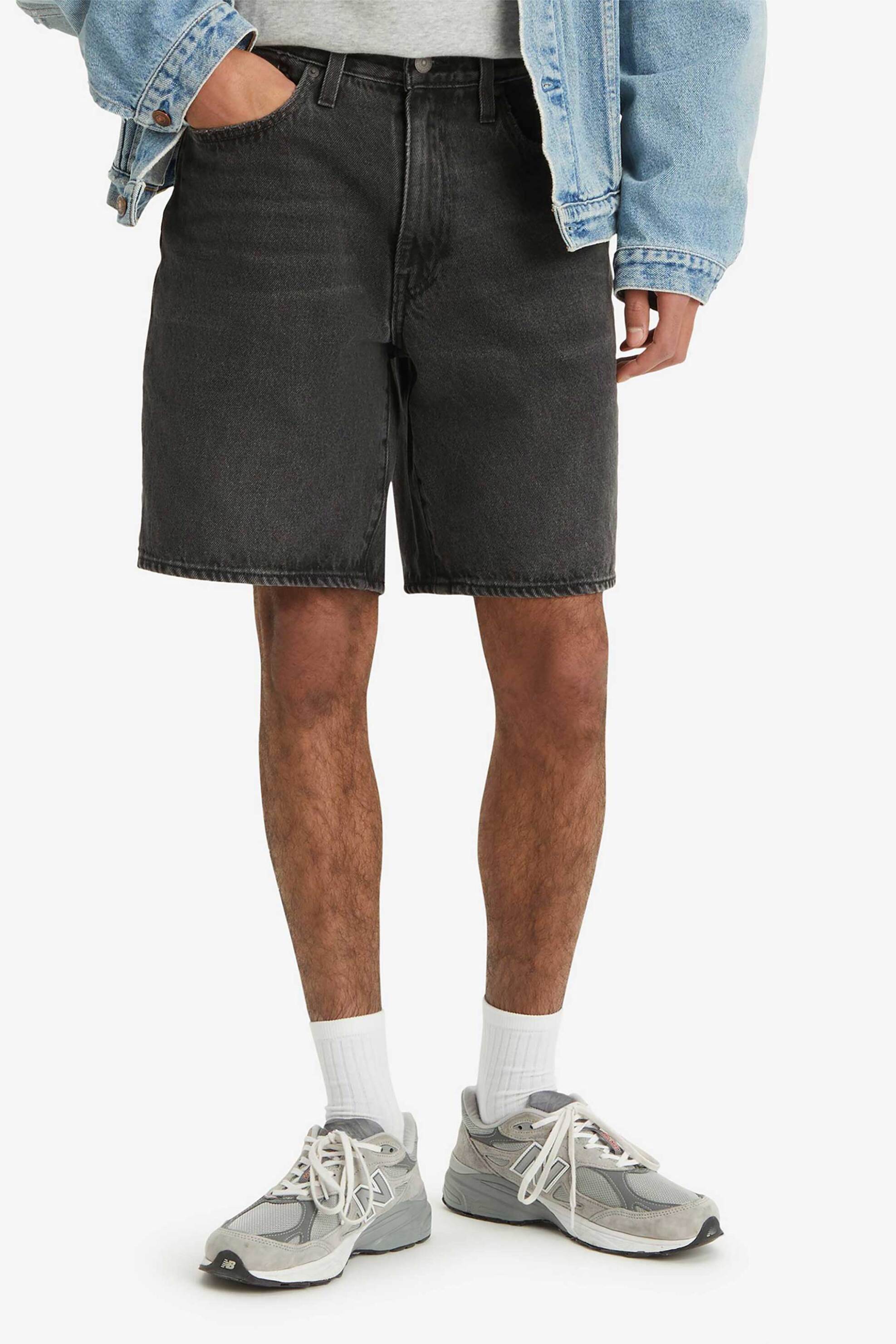 Levi's® ανδρική denim βερμούδα πεντάτσεπη Loose Fit "468™ Stay" - A84610006 Μαύρο φωτογραφία