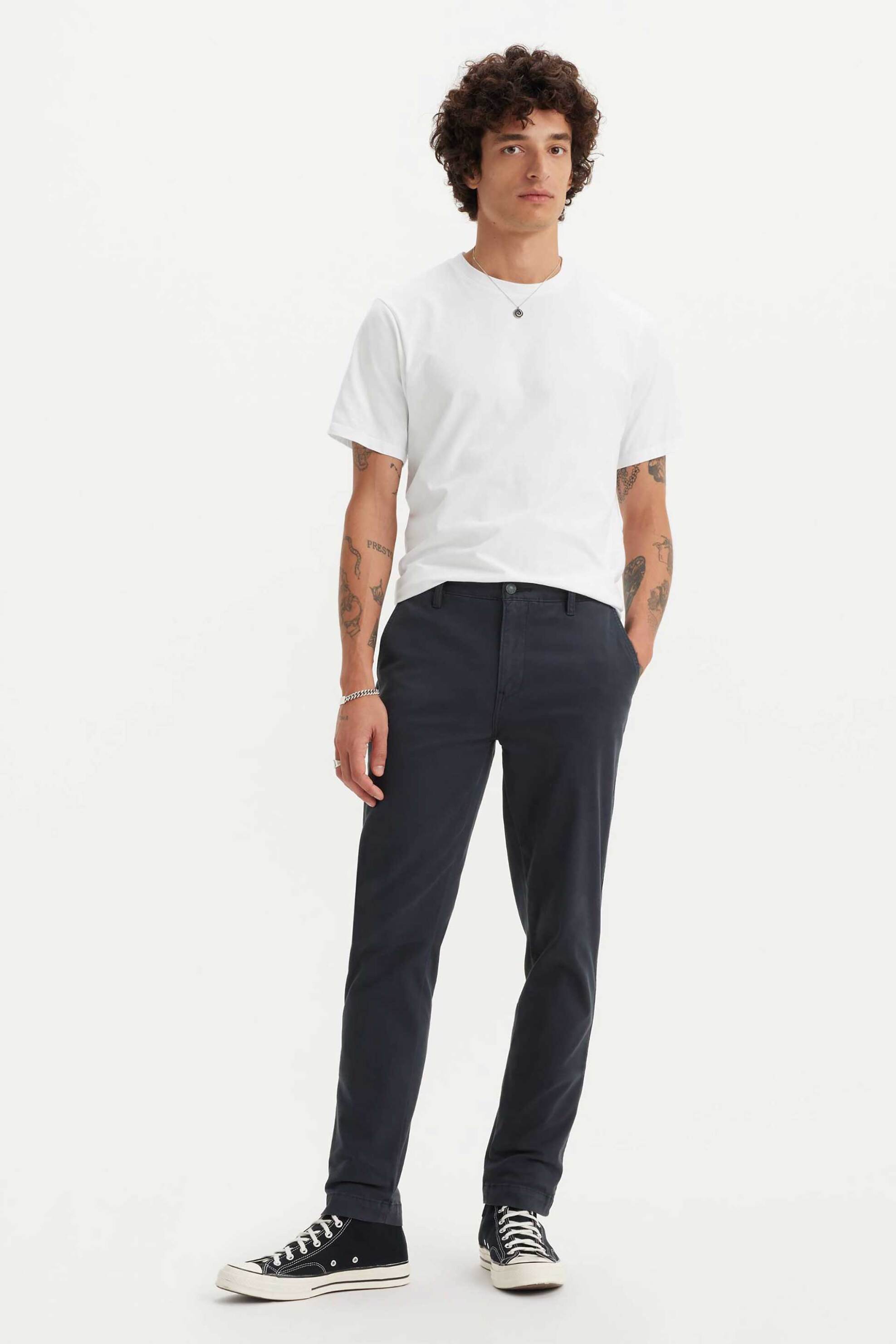 Levi's® ανδρικό παντελόνι chino μονόχρωμο Slim Fit - 171990013 Μπλε Σκούρο