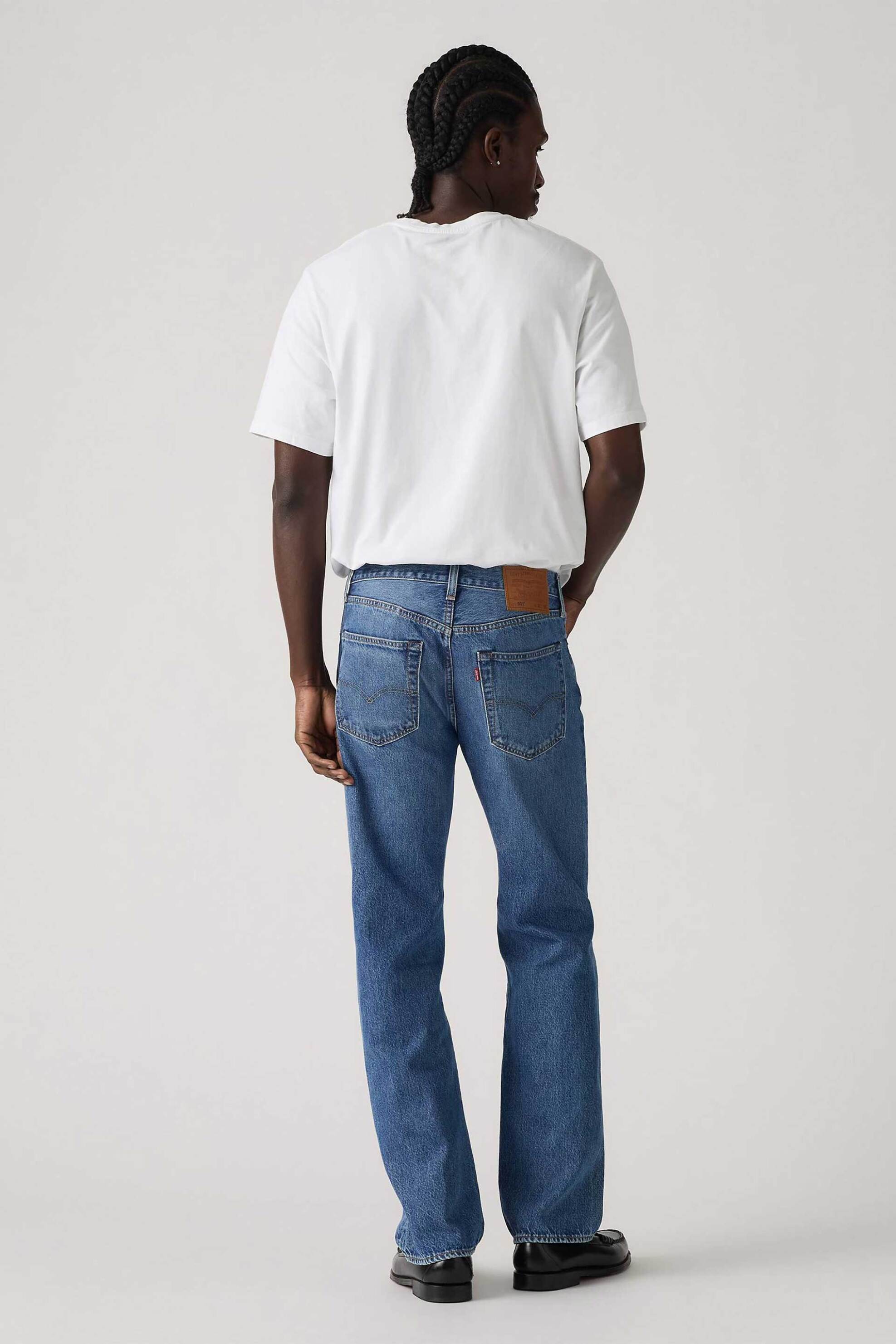 Levi's® ανδρικό τζιν παντελόνι πεντάτσεπο Regular Fit "501™" - 005013739 Σκούρο Μπλε φωτογραφία