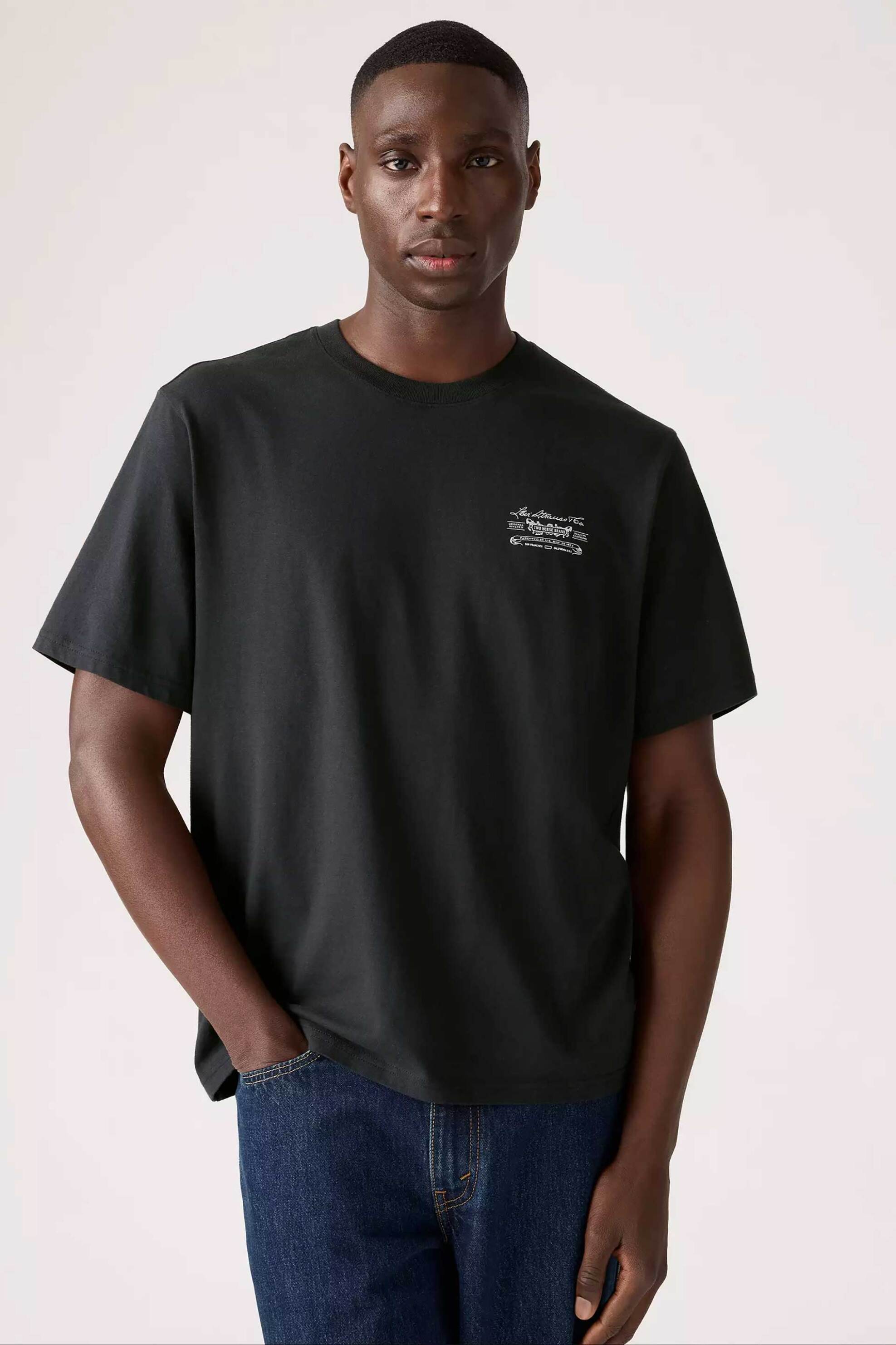 Levi's® ανδρικό T-shirt με print Relaxed Fit - 161431821 Μαύρο