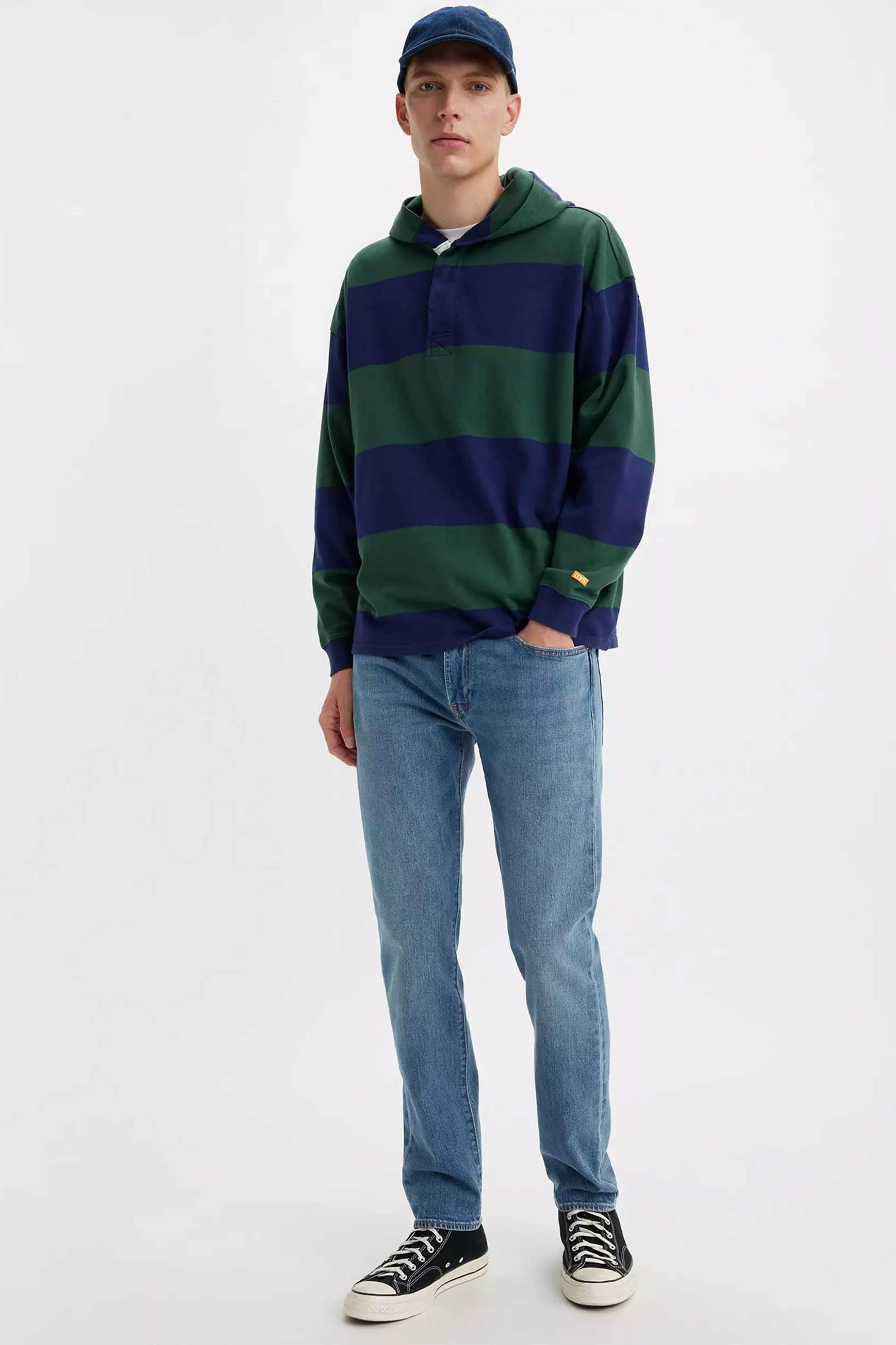 LEVI'S Levi's® ανδρικό τζιν παντελόνι πεντάτσεπο Tapered Fit "502™" - 295071418 Denim Blue Ανοιχτό