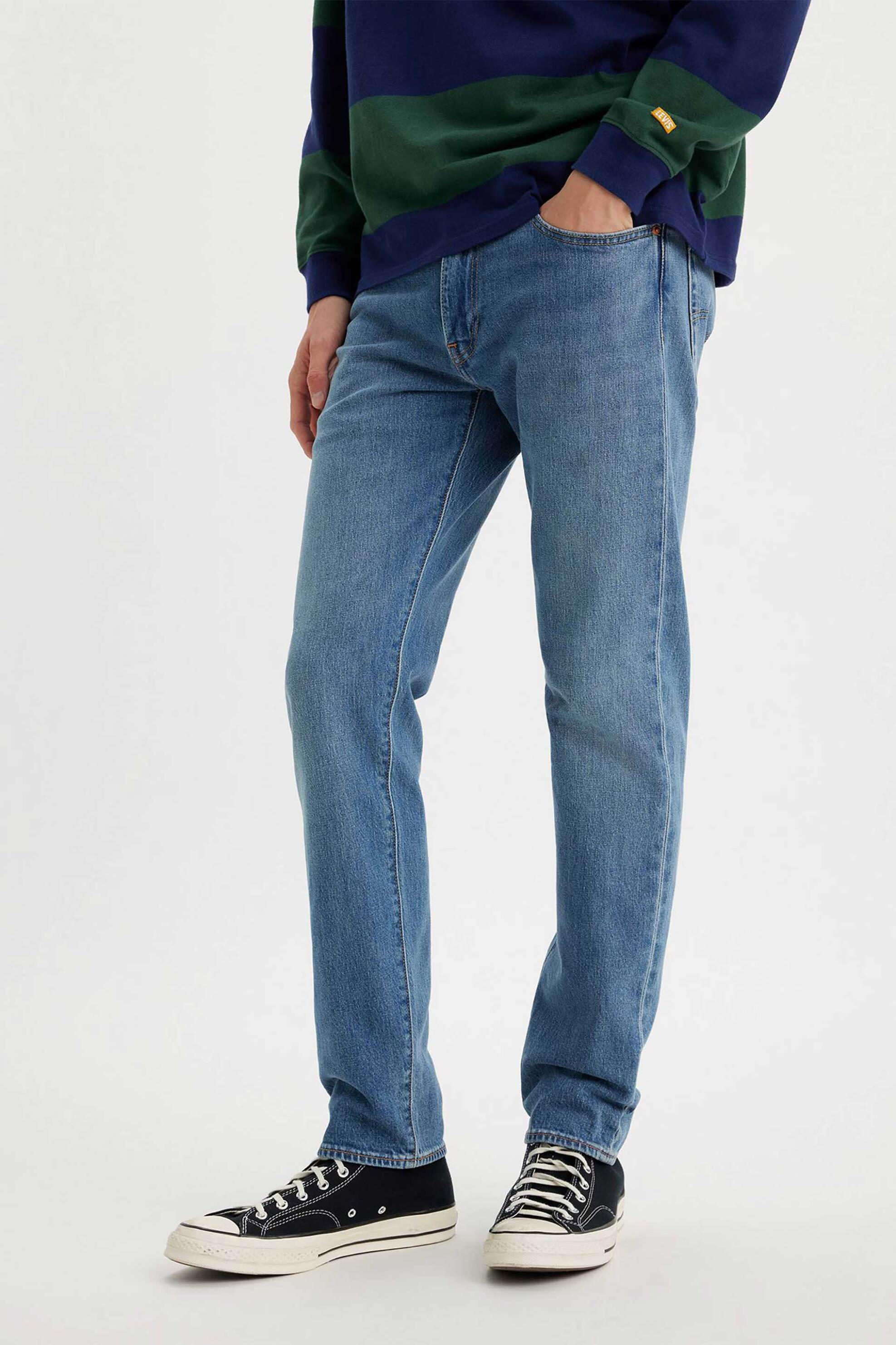 Levi's® ανδρικό τζιν παντελόνι πεντάτσεπο Tapered Fit "502™" - 295071418 Denim Blue Ανοιχτό φωτογραφία