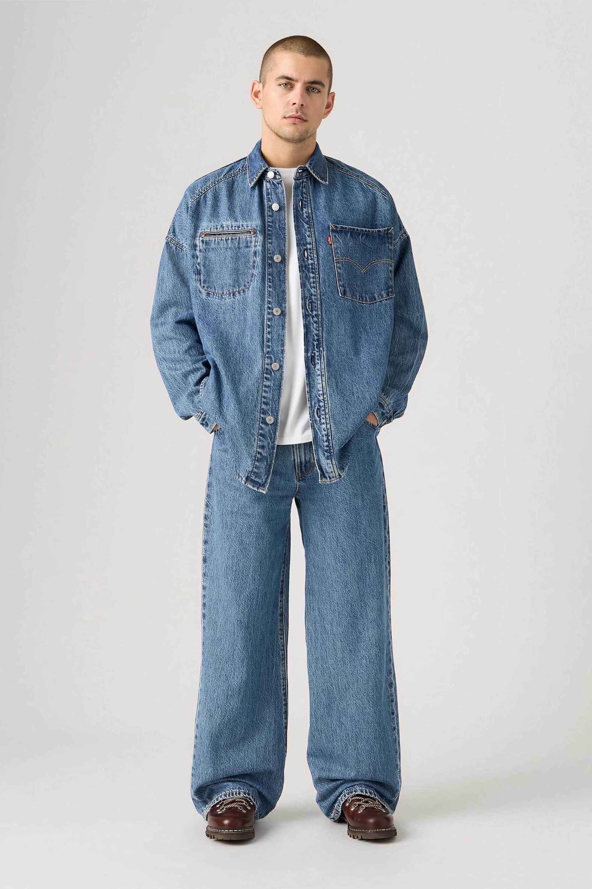 Levi's® ανδρικό τζιν παντελόνι πεντάτσεπο Baggy Fit "Twisted" - 002WK0003 Denim Blue
