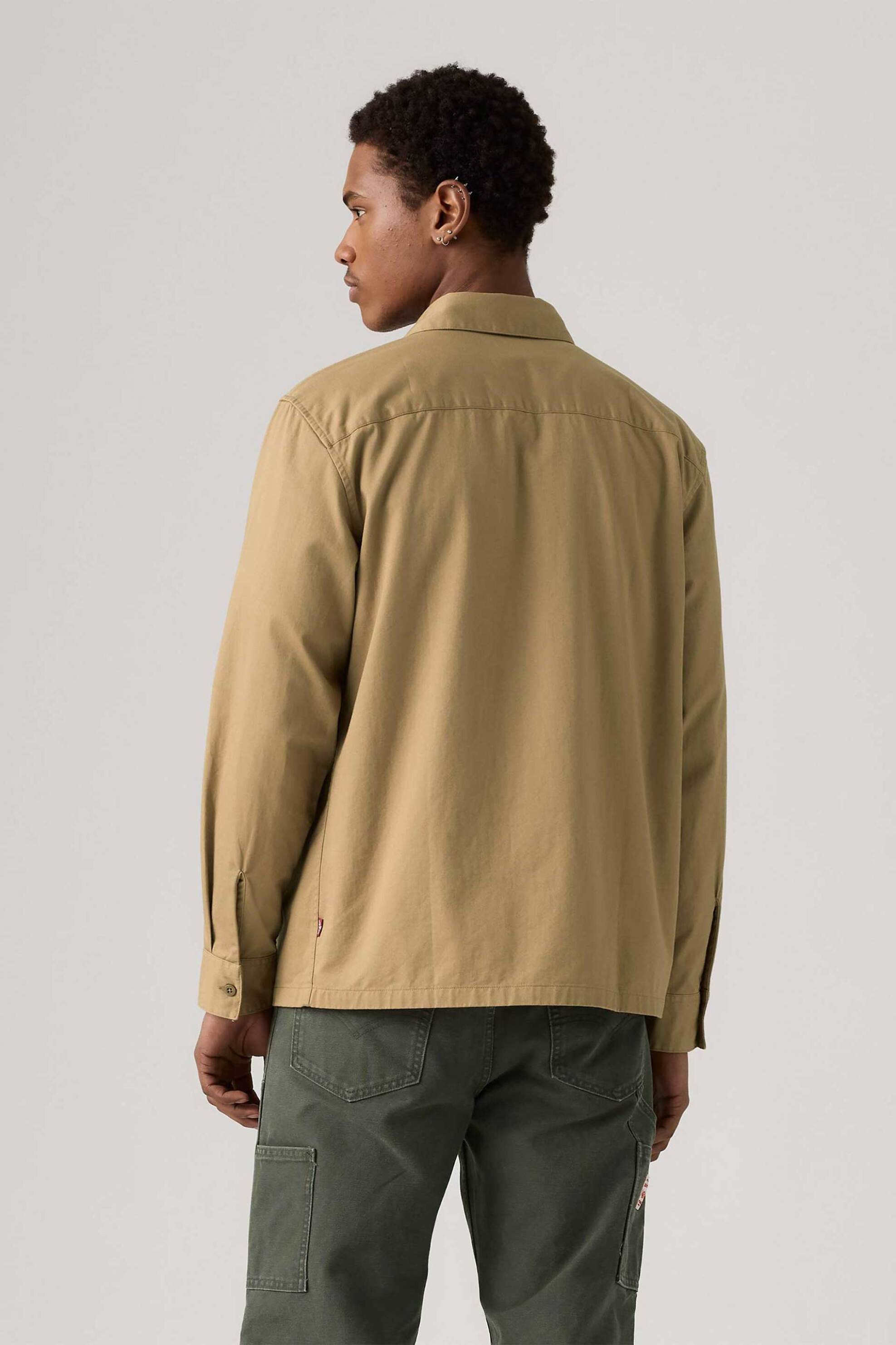 Levi's® ανδρικό overshirt με τσέπες Relaxed Fit "Worker" - 003O20001 Μπεζ φωτογραφία