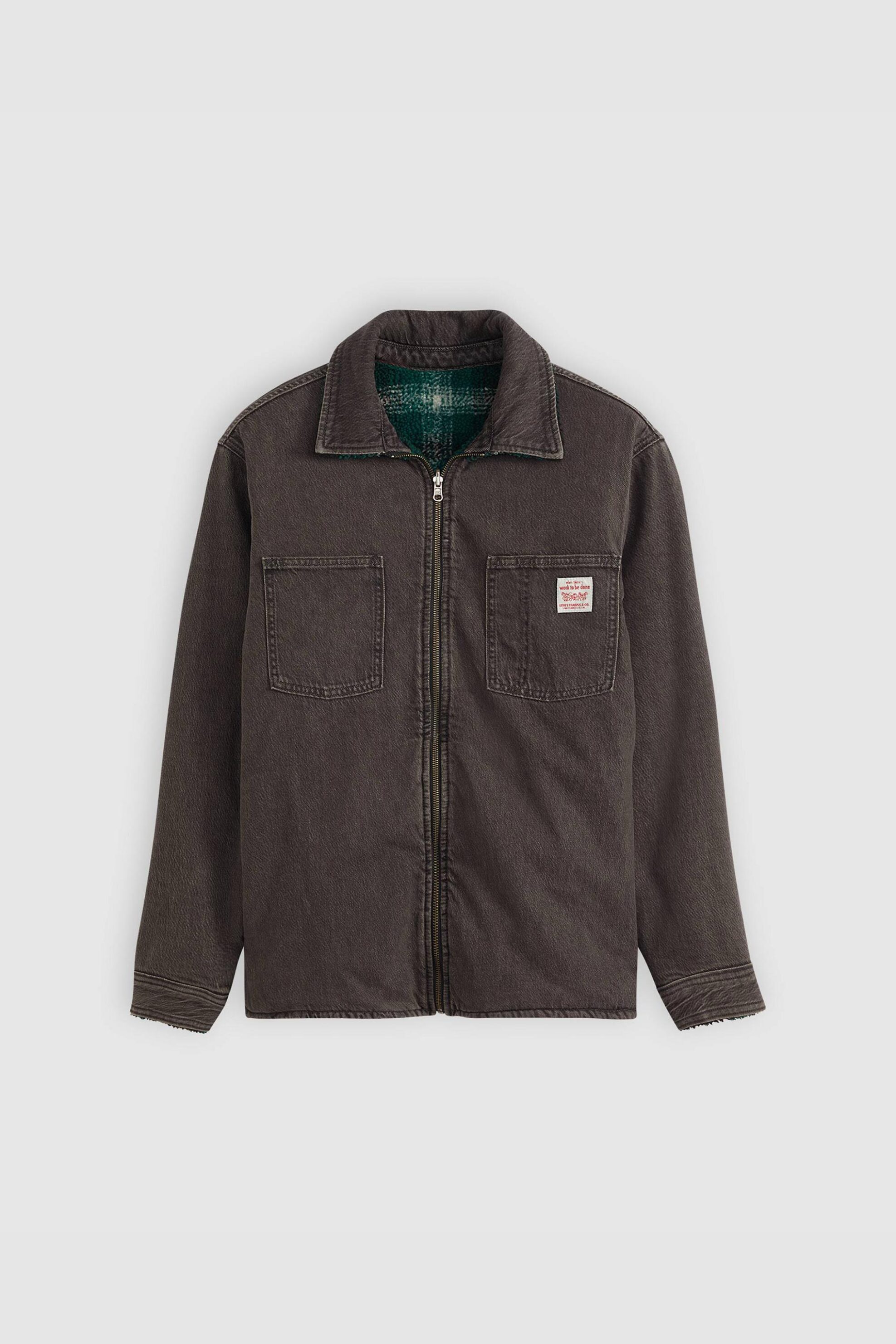 Levi&Apos S Ανδρικό Jacket Διπλής Όψης με Logo Patch Relaxed Fit - 003B10001 Ανθρακί