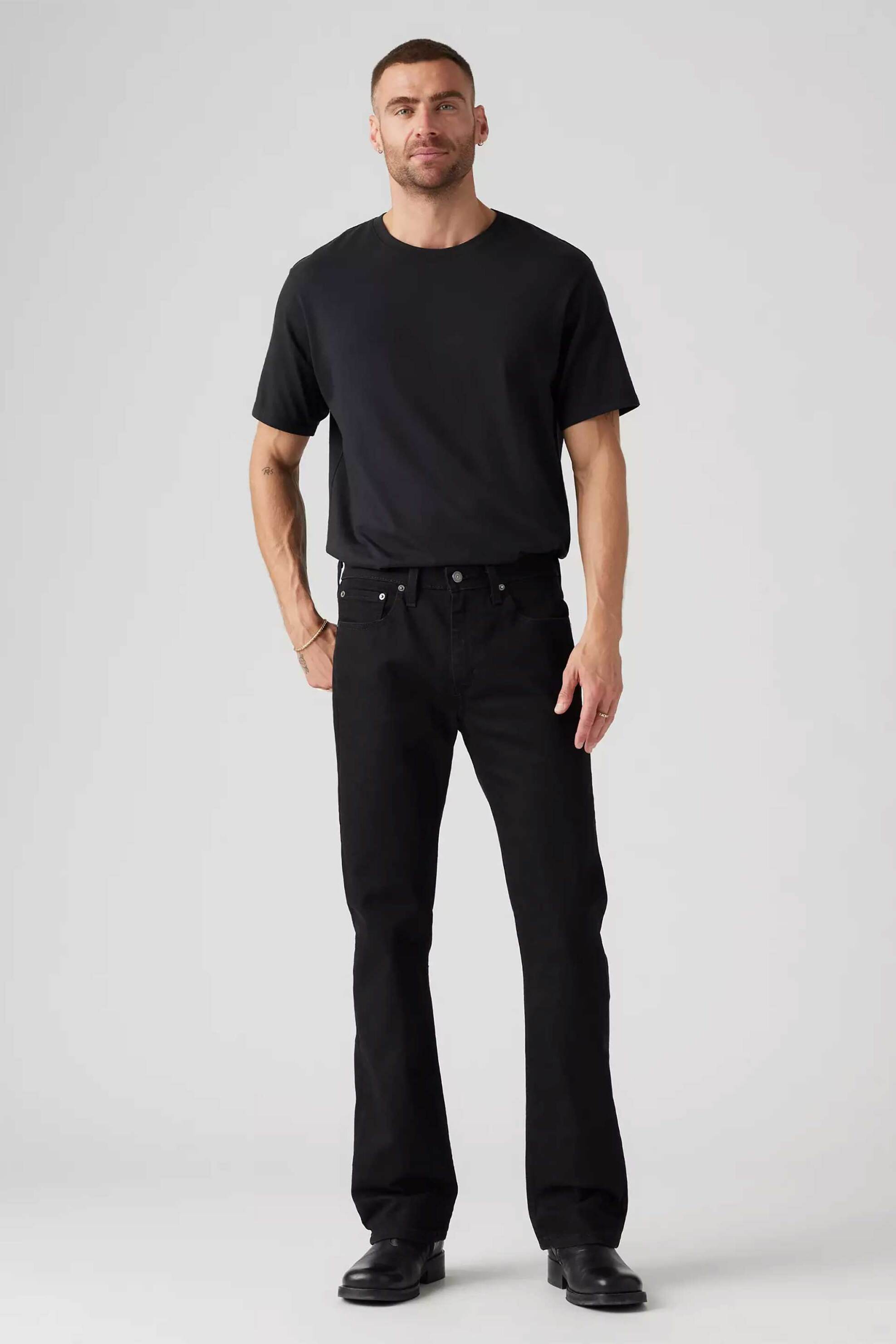 Levi's® ανδρικό τζιν παντελόνι πεντάτσεπο Slim Bootcut Fit "527™" - 055270539 Μαύρο