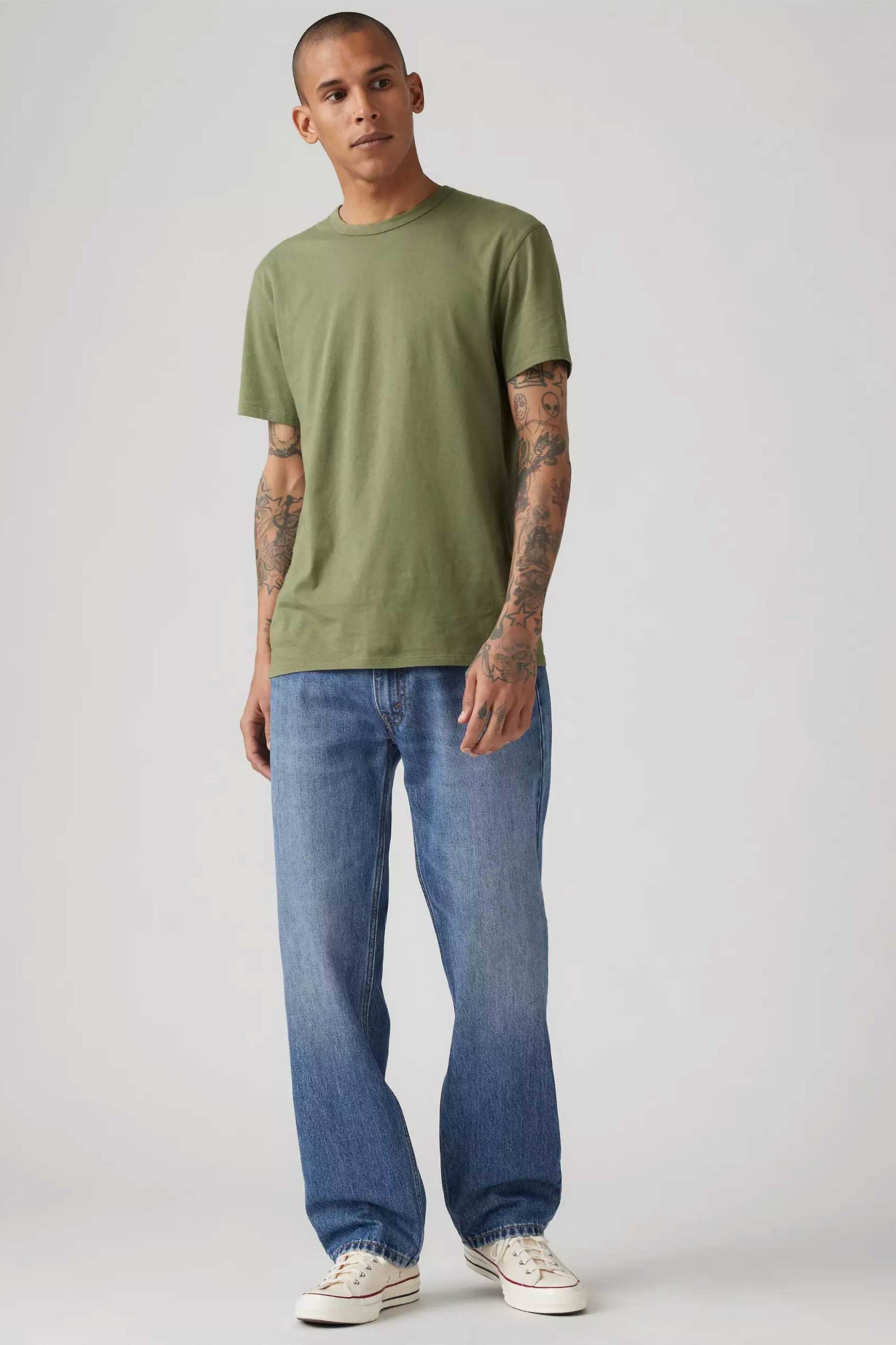 Levi's® ανδρικό τζιν παντελόνι πεντάτσεπο Relaxed Straight Fit "555™" - A72230011 Denim Blue