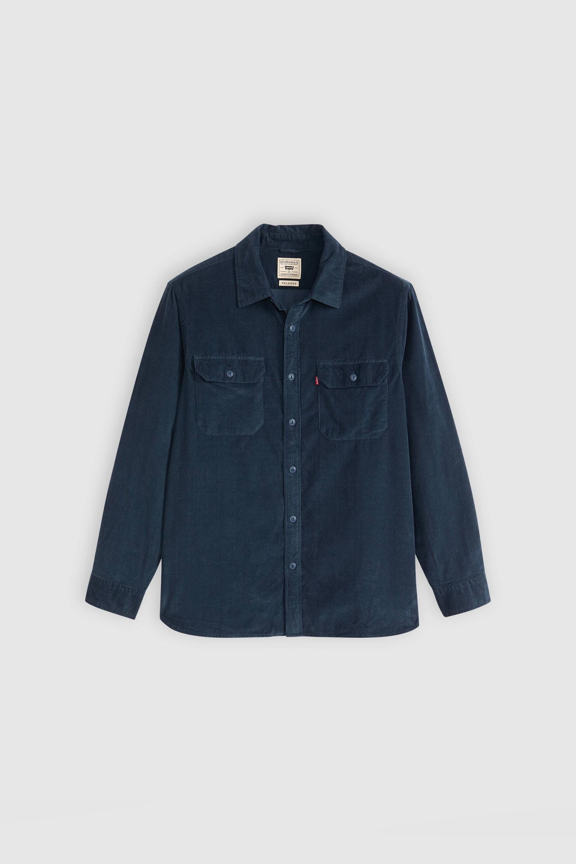 Levi&Apos S Ανδρικό Κοτλέ Overshirt με Τσέπες Relaxed Fit Jackson Worker - 195730276 Μπλε Σκούρο