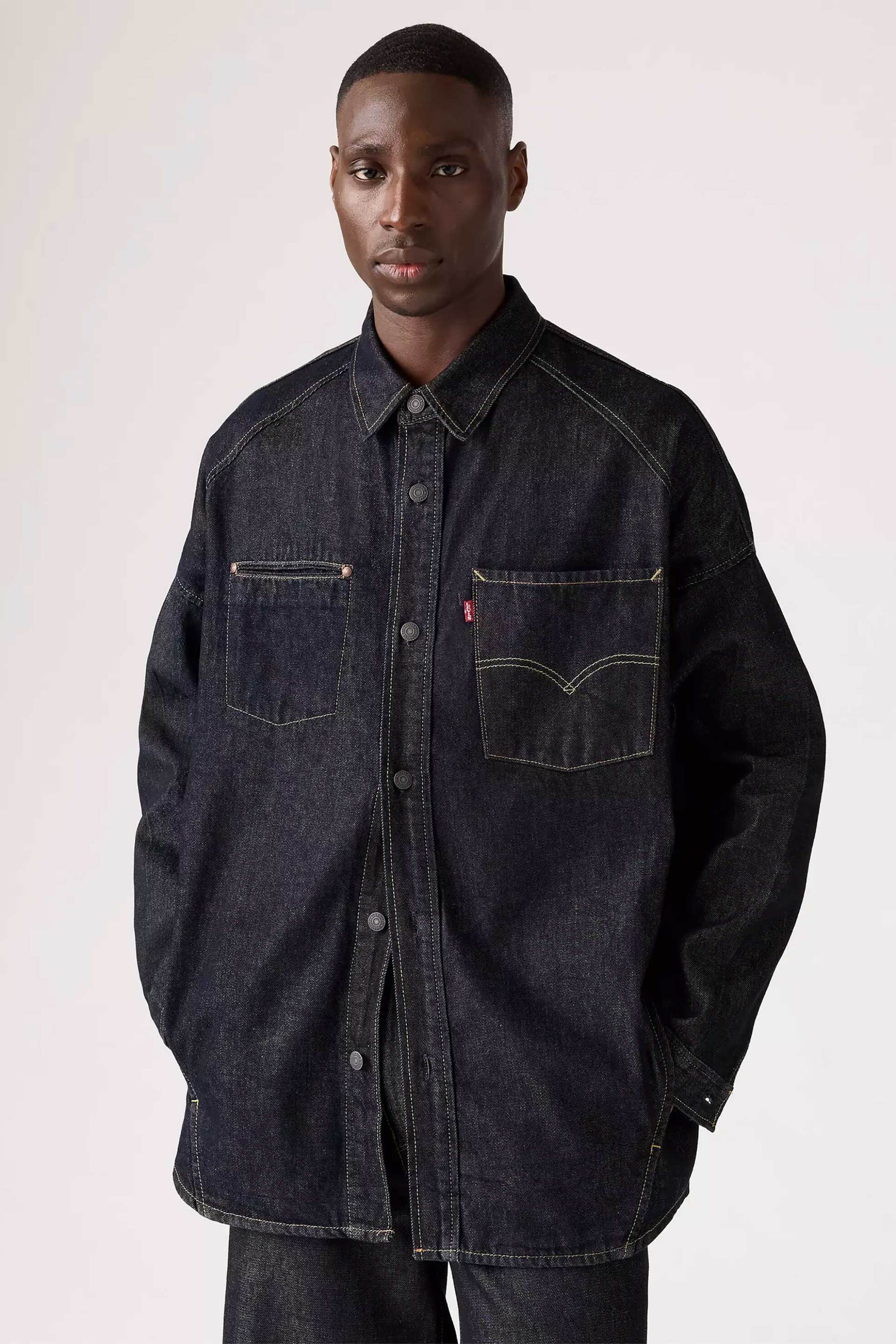 Levi's® ανδρικό denim overshirt Relaxed Fit "Twisted" - 003M10002 Denim Blue Σκούρο