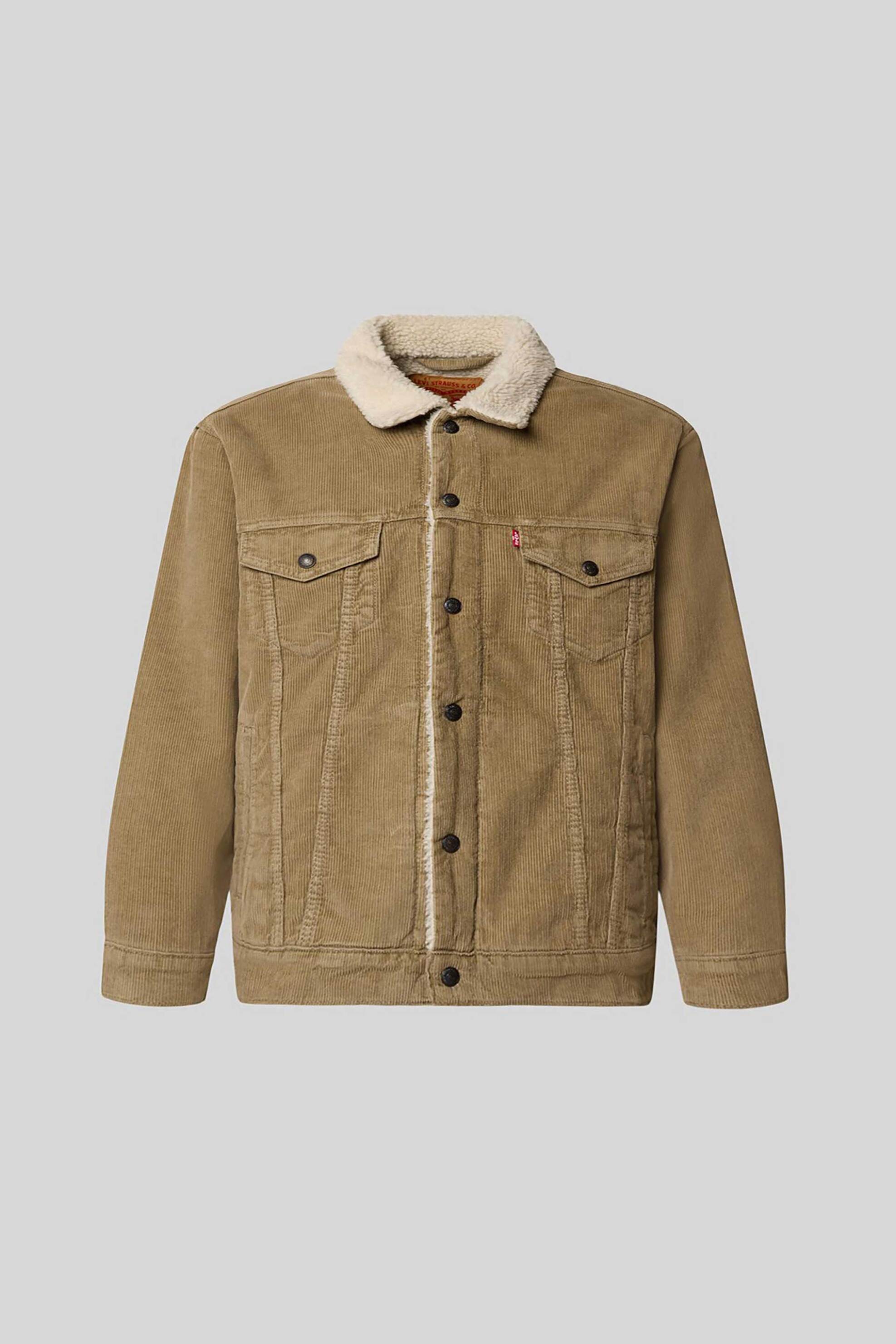 LEVI'S Levi's® ανδρικό κοτλέ jacket με μπουκλέ γιακά και επένδυση Relaxed Fit - A57840022 Μπεζ