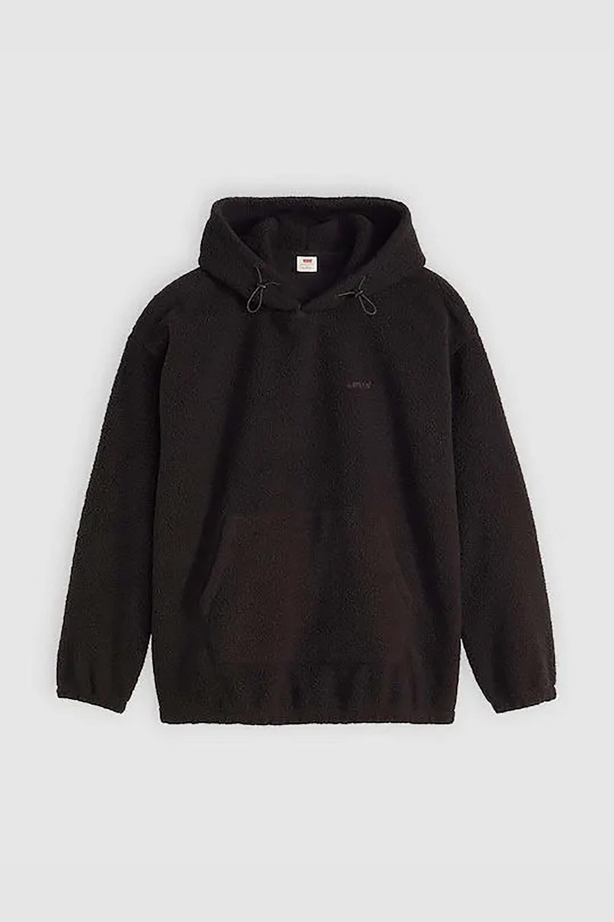 Levi's® ανδρική μπλούζα φούτερ μπουκλέ με κουκούλα και λογότυπο Relaxed Fit "Cozy Up" - A10340027 Μαύρο