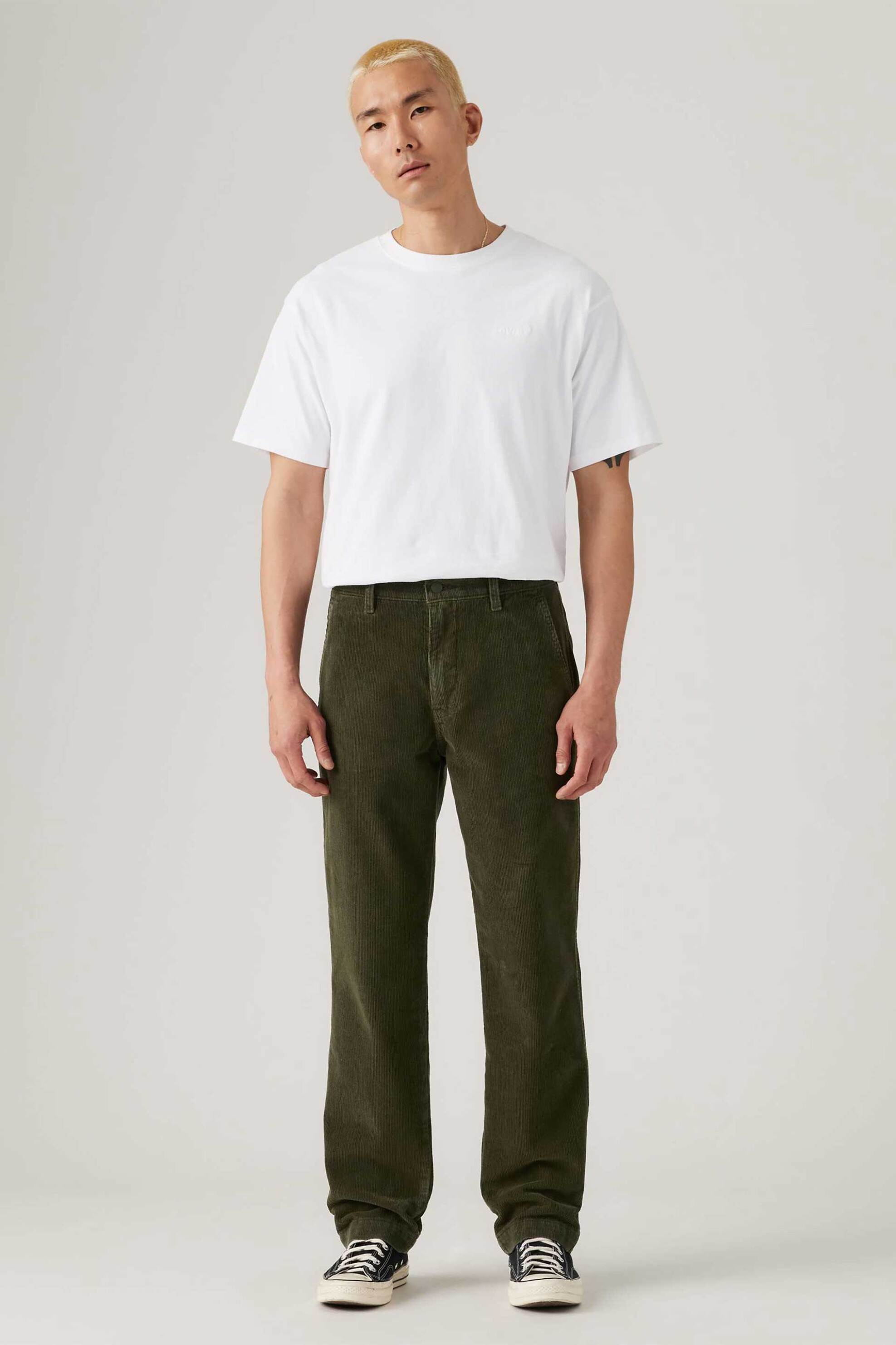 Levi's® ανδρικό chino παντελόνι κοτλέ Relaxed Fit "Xx Authentic" - A57530071 Χακί