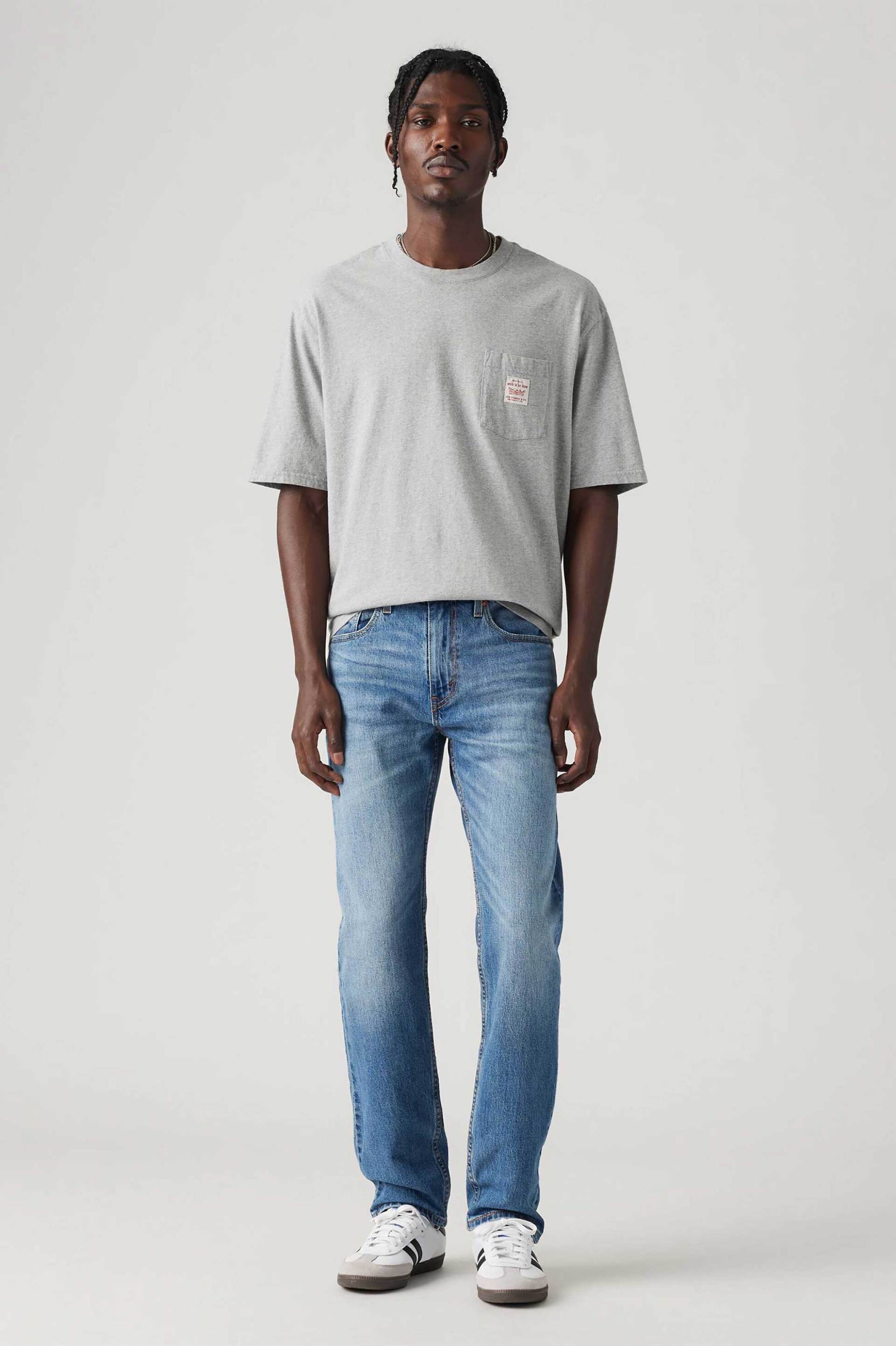 Levi's® ανδρικό τζιν παντελόνι πεντάτσεπο Regular Tapered Fit "502™" - 295071317 Denim Blue