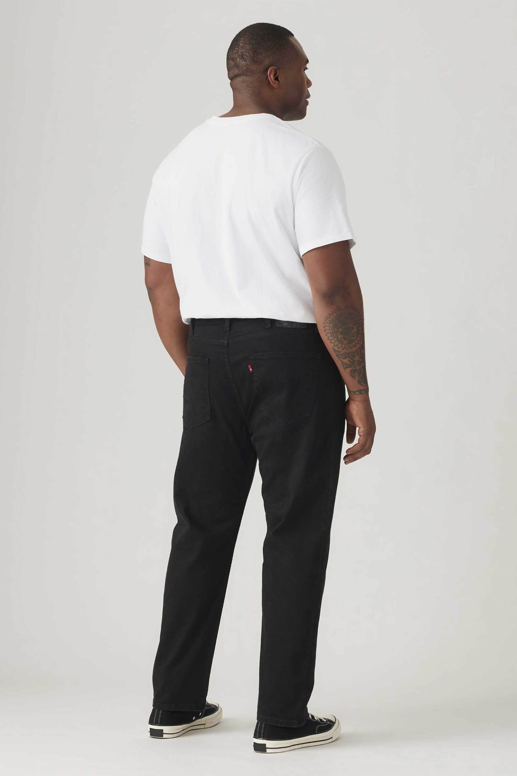 Levi&Apos S Ανδρικό Τζιν Παντελόνι Πεντάτσεπο Regular Tapered Fit 502 (Big Tall) - 596840000 Μαύρο
