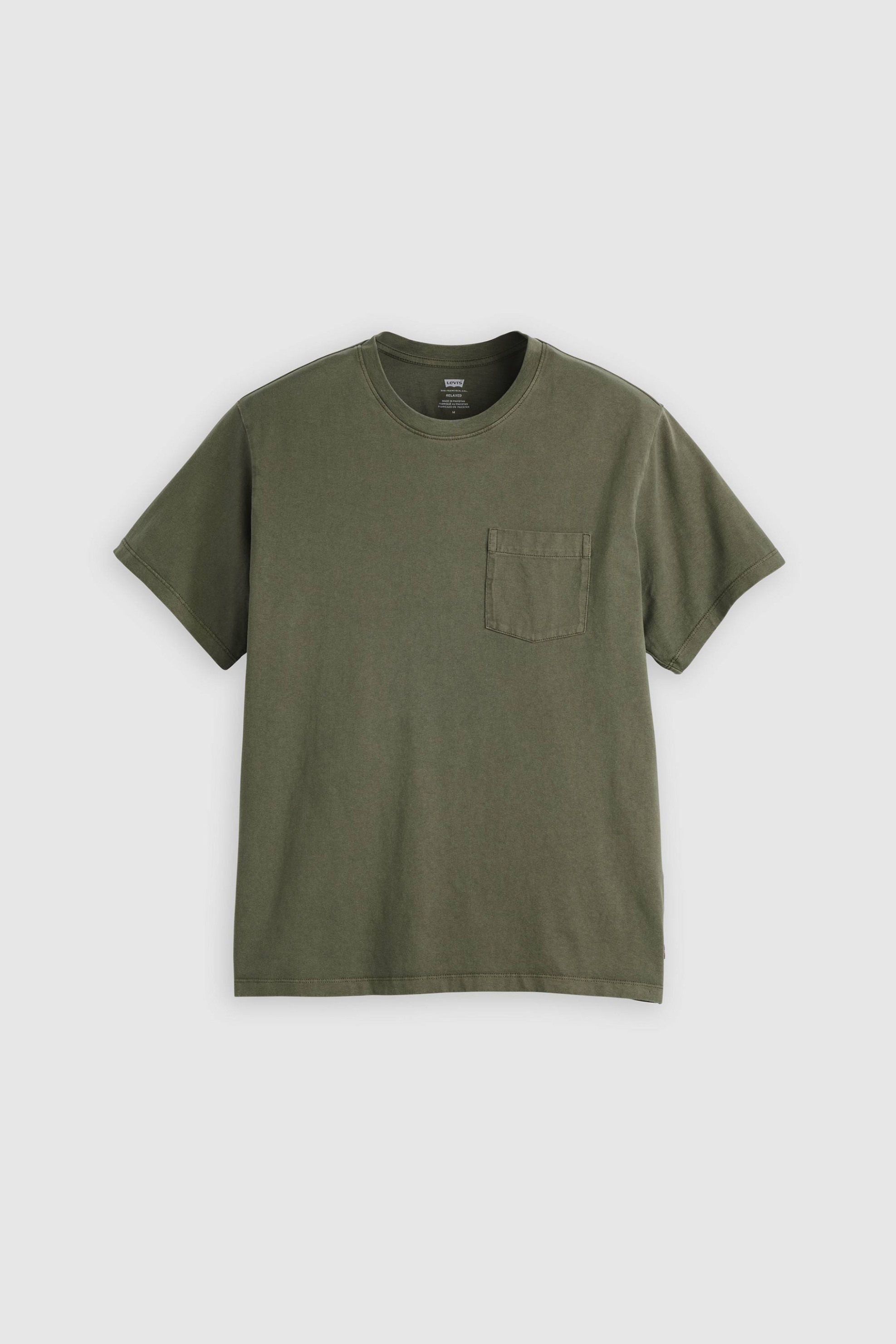 Levi&Apos S Ανδρικό T-Shirt με Τσέπη Standard Fit Essential Pocket - 005H00041 Χακί