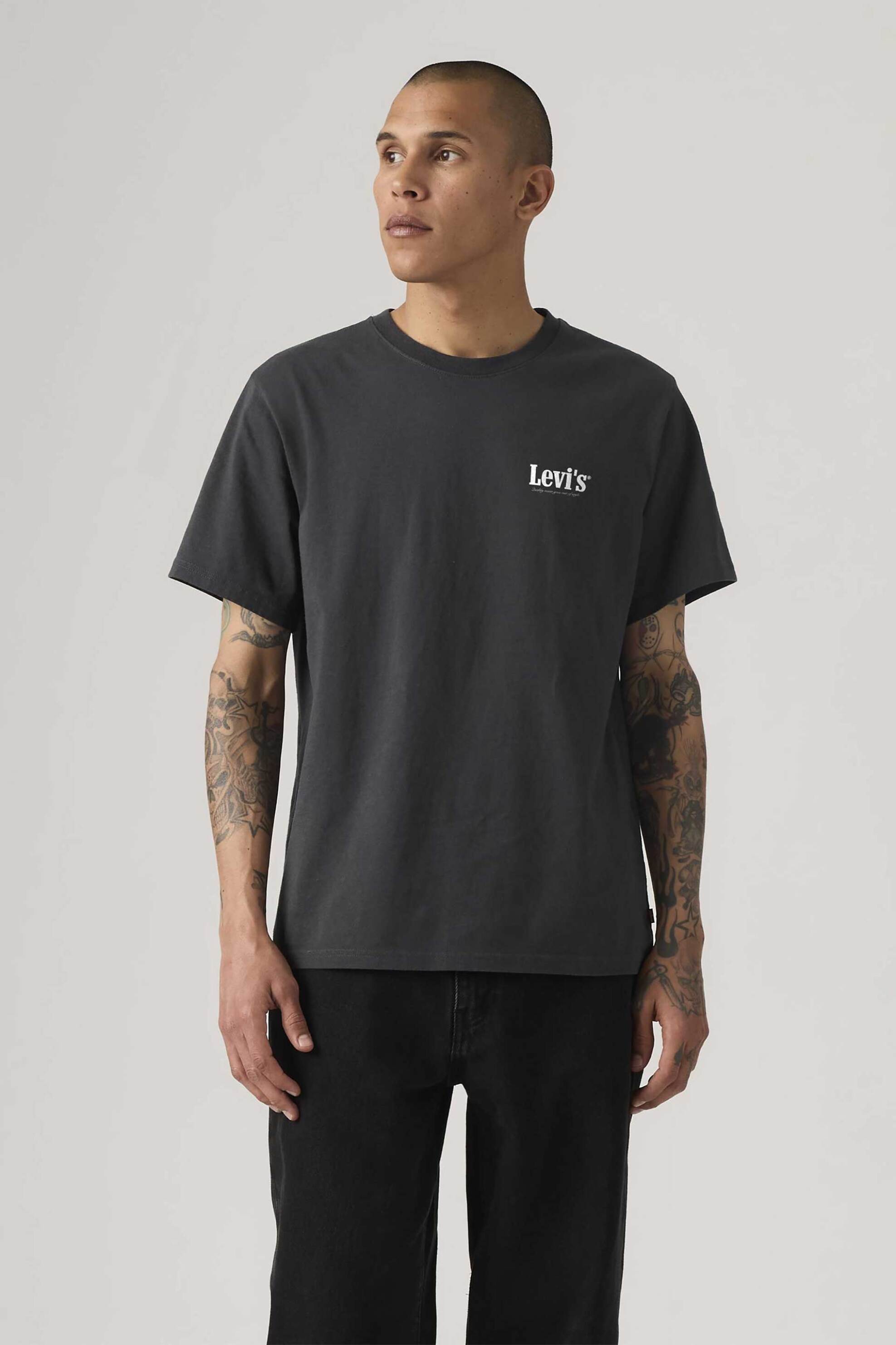 Levi's® ανδρικό T-shirt με λογότυπο Relaxed Fit "Graphic" - 161432500 Μαύρο