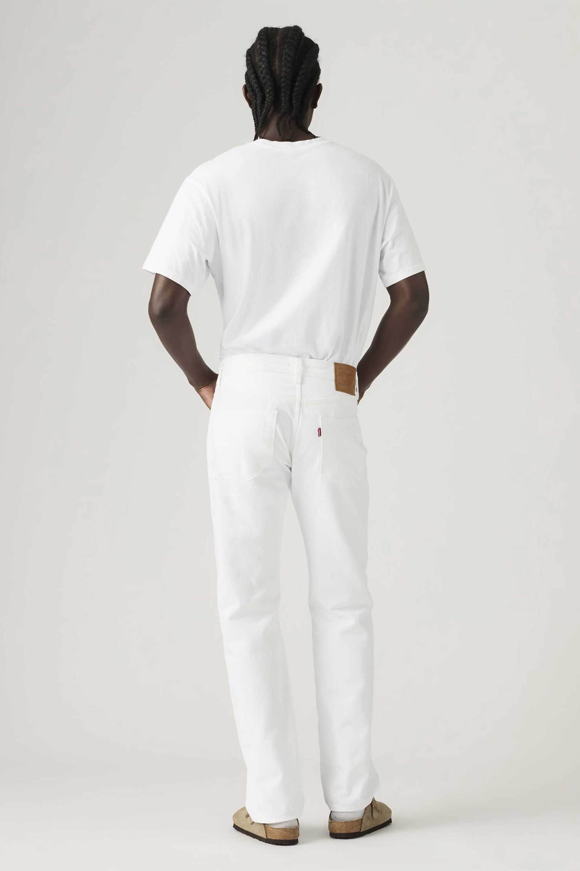 Levi&Apos S Ανδρικό Τζιν Παντελόνι Πεντάτσεπο Straight Fit 501 Original - 005013853 Λευκό