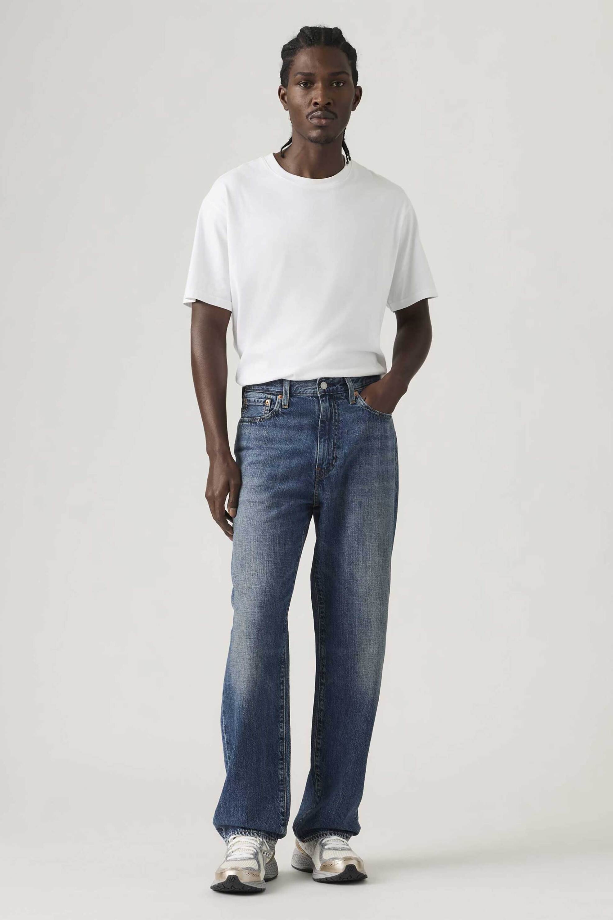 Levi's® ανδρικό τζιν παντελόνι πεντάτσεπο Loose Straight Fit "568™" - 290370140 Denim Blue