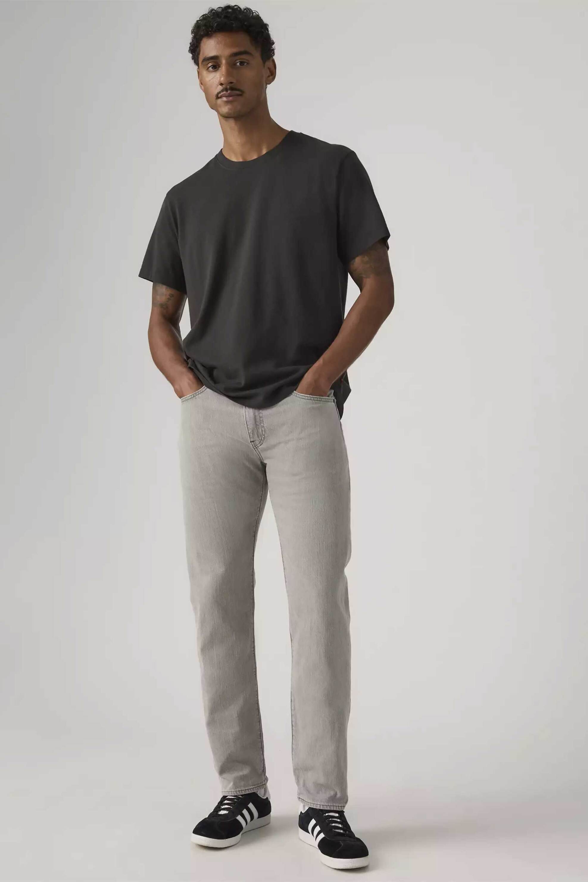 Levi's® ανδρικό τζιν παντελόνι πεντάτσεπο Regular Tapered Fit "502™" - 295071815 Γκρι Ανοιχτό