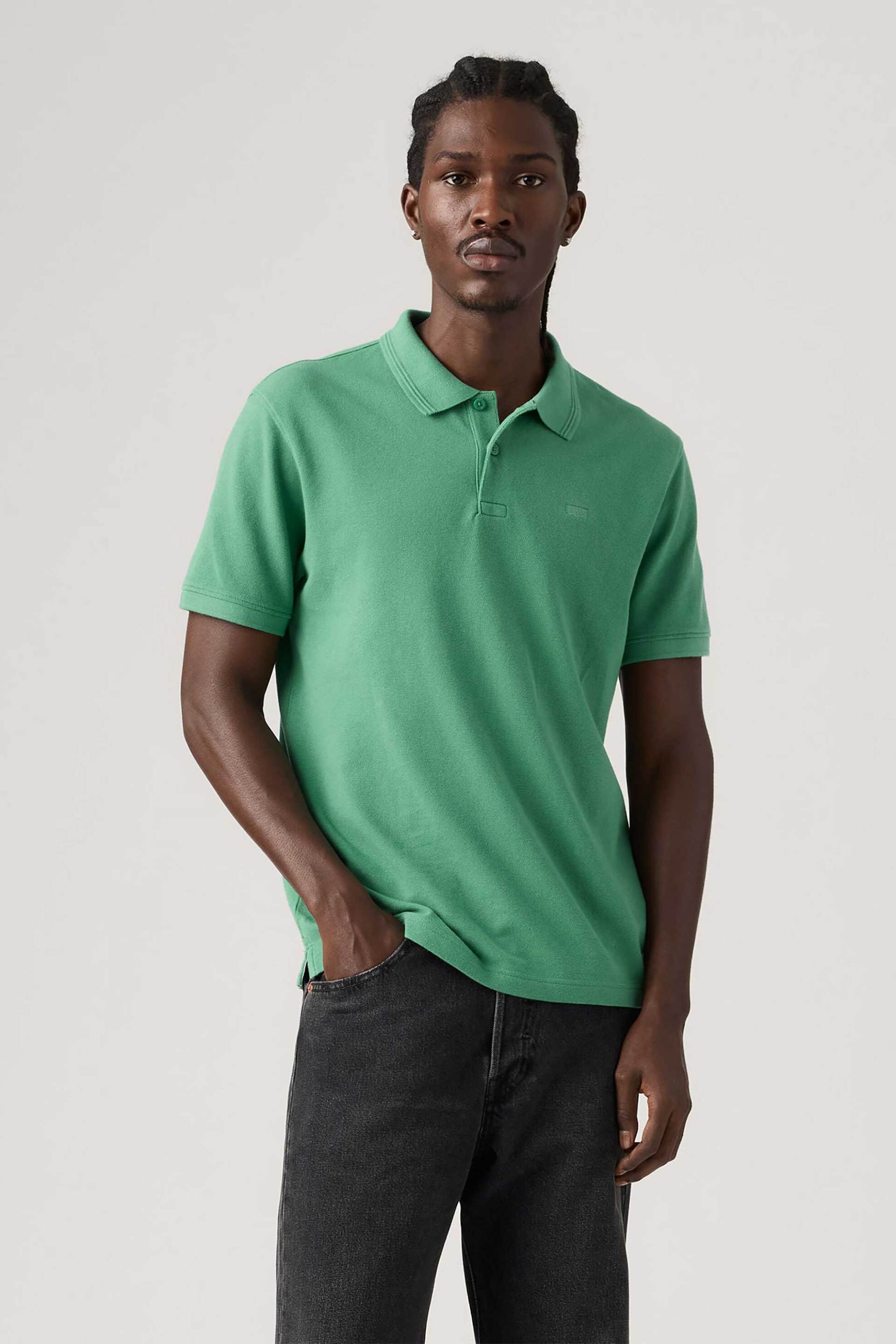 Levi's® ανδρική μπλούζα πόλο πικέ με λογότυπο Standard Fit "Original" - 005FM0007 Πράσινο