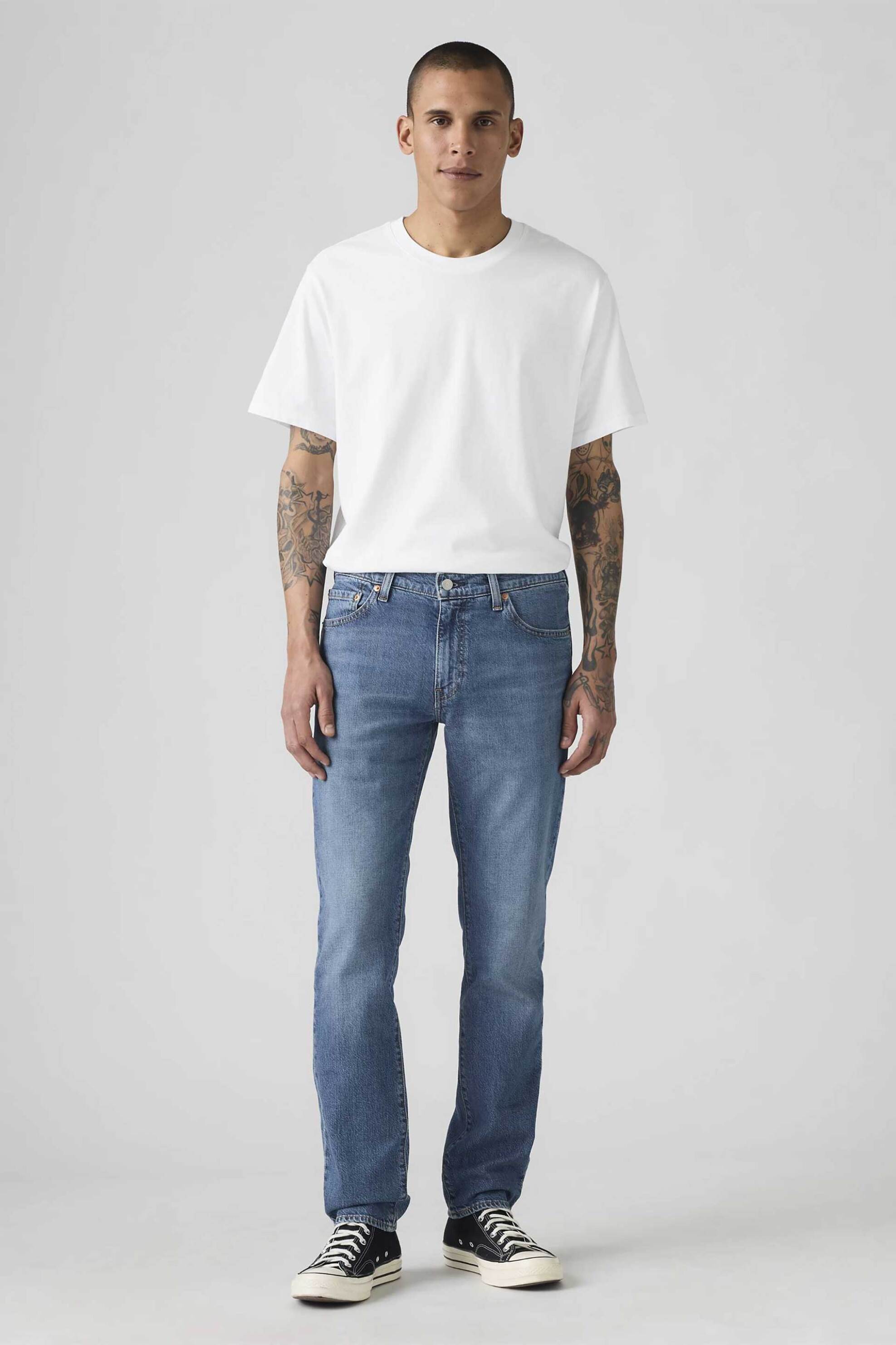 Levi's® ανδρικό τζιν παντελόνι πεντάτσεπο Slim Fit "511™" - 045116208 Denim Blue