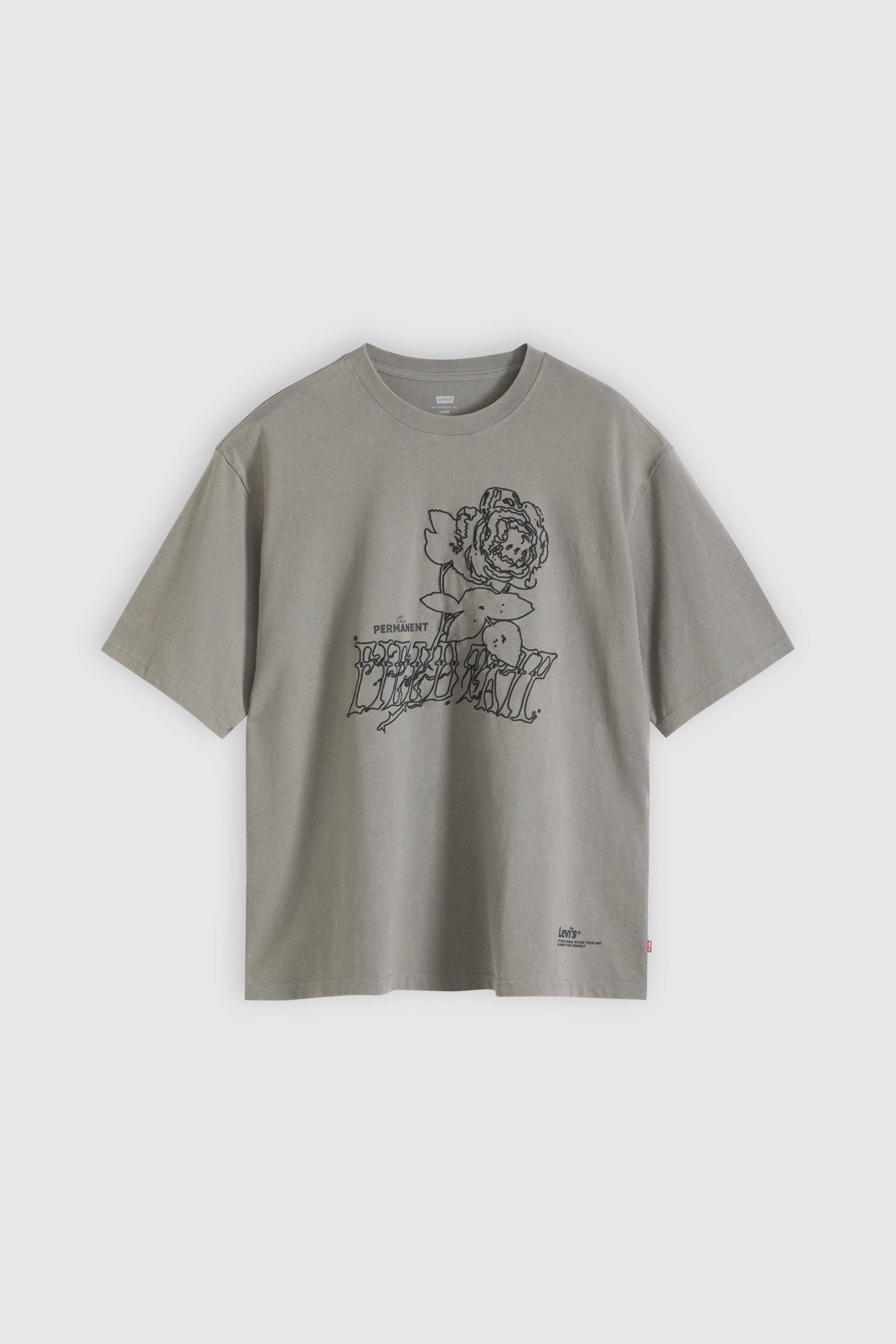 Levi&Apos S Ανδρικό T-Shirt με Graphic Design Loose Fit Half-Sleeve - A58050064 Γκρι