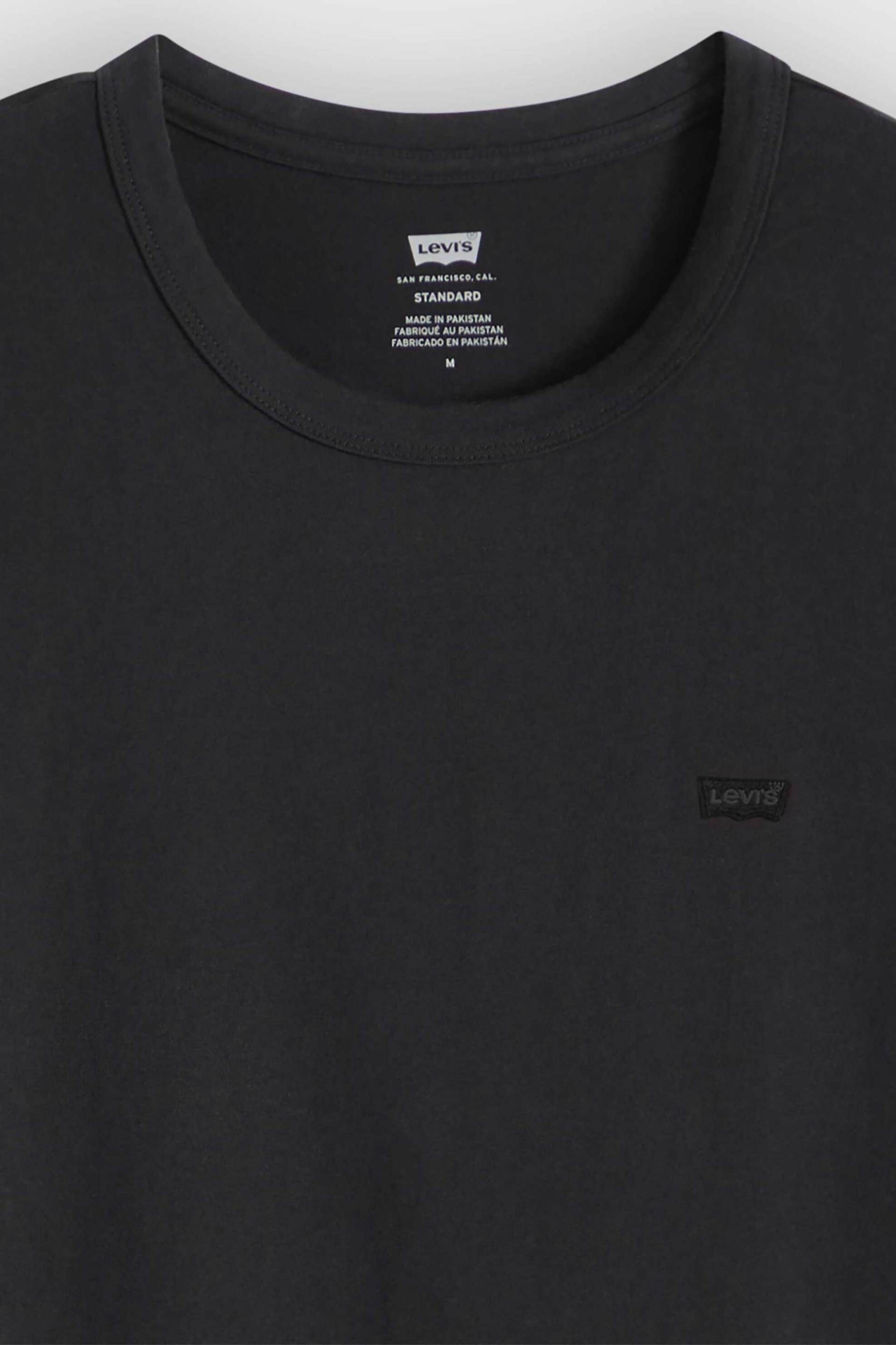 Levi&Apos S Ανδρικό T-Shirt με Λογότυπο Standard Fit Original - 005Gx0014 Μαύρο