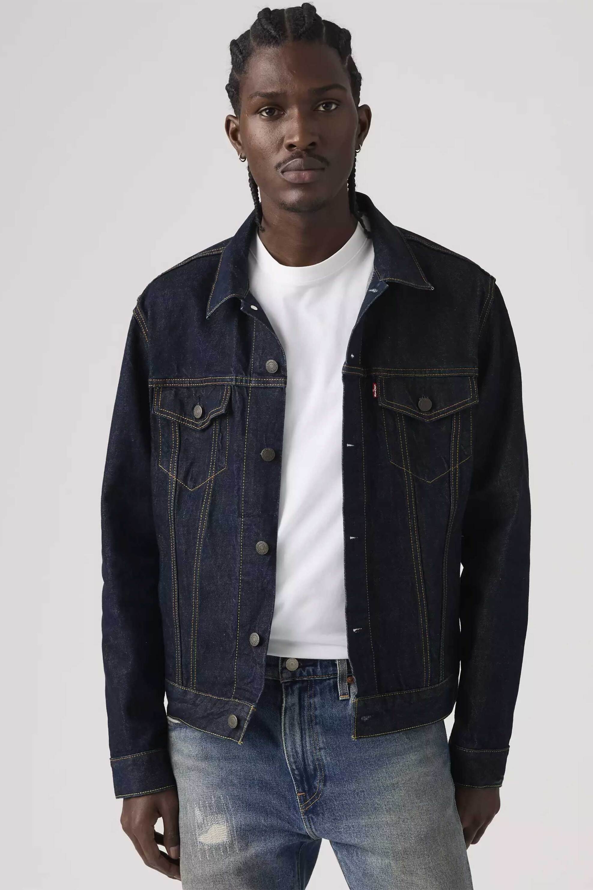 Levi's® ανδρικό denim jacket Standard Fit "Trucker" - 723340791 Denim Blue Σκούρο