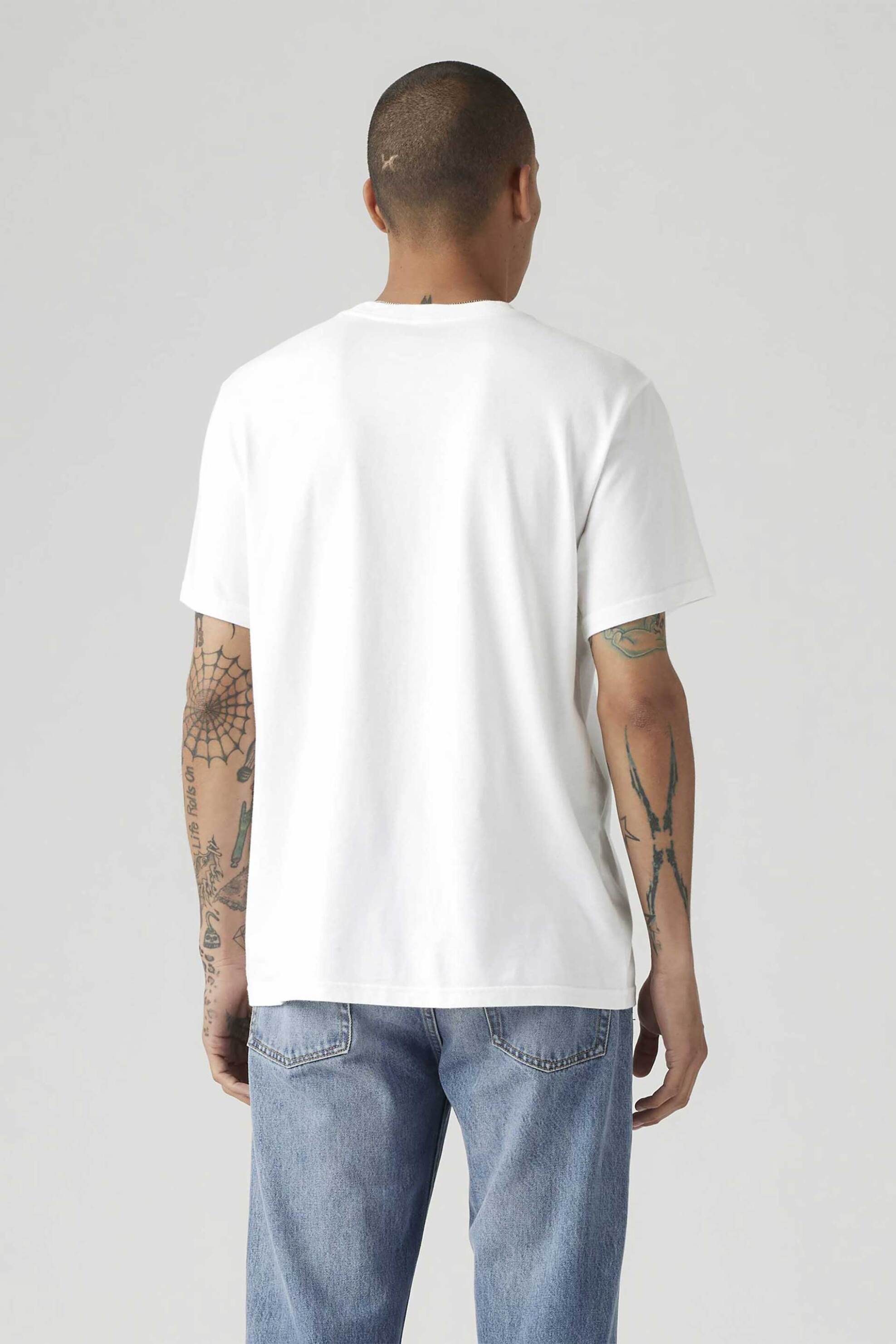 Levi&Apos S Ανδρικό T-Shirt με Λογότυπο Relaxed Fit Baby Tab - 795540039 Λευκό
