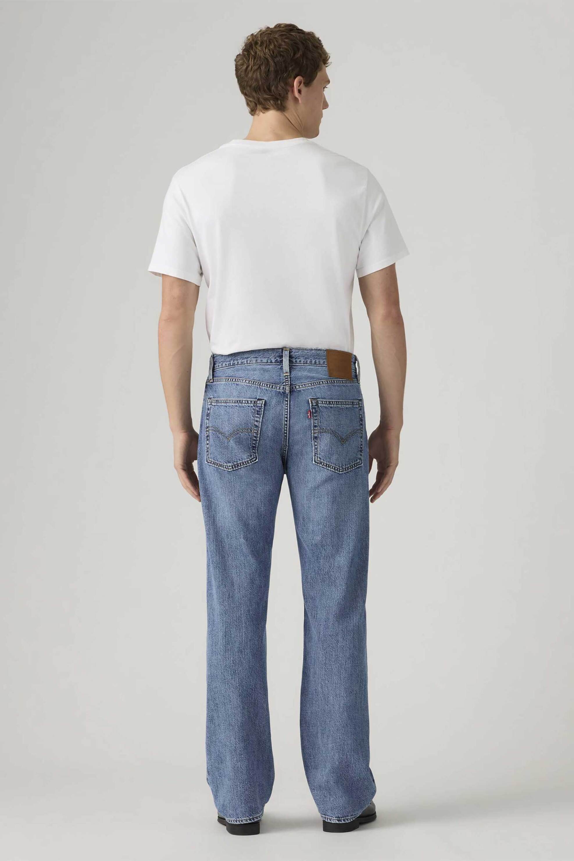Levi&Apos S Ανδρικό Τζιν Παντελόνι Πεντάτσεπο Relaxed Straight Fit 555 - 000Lo0053 Denim Blue