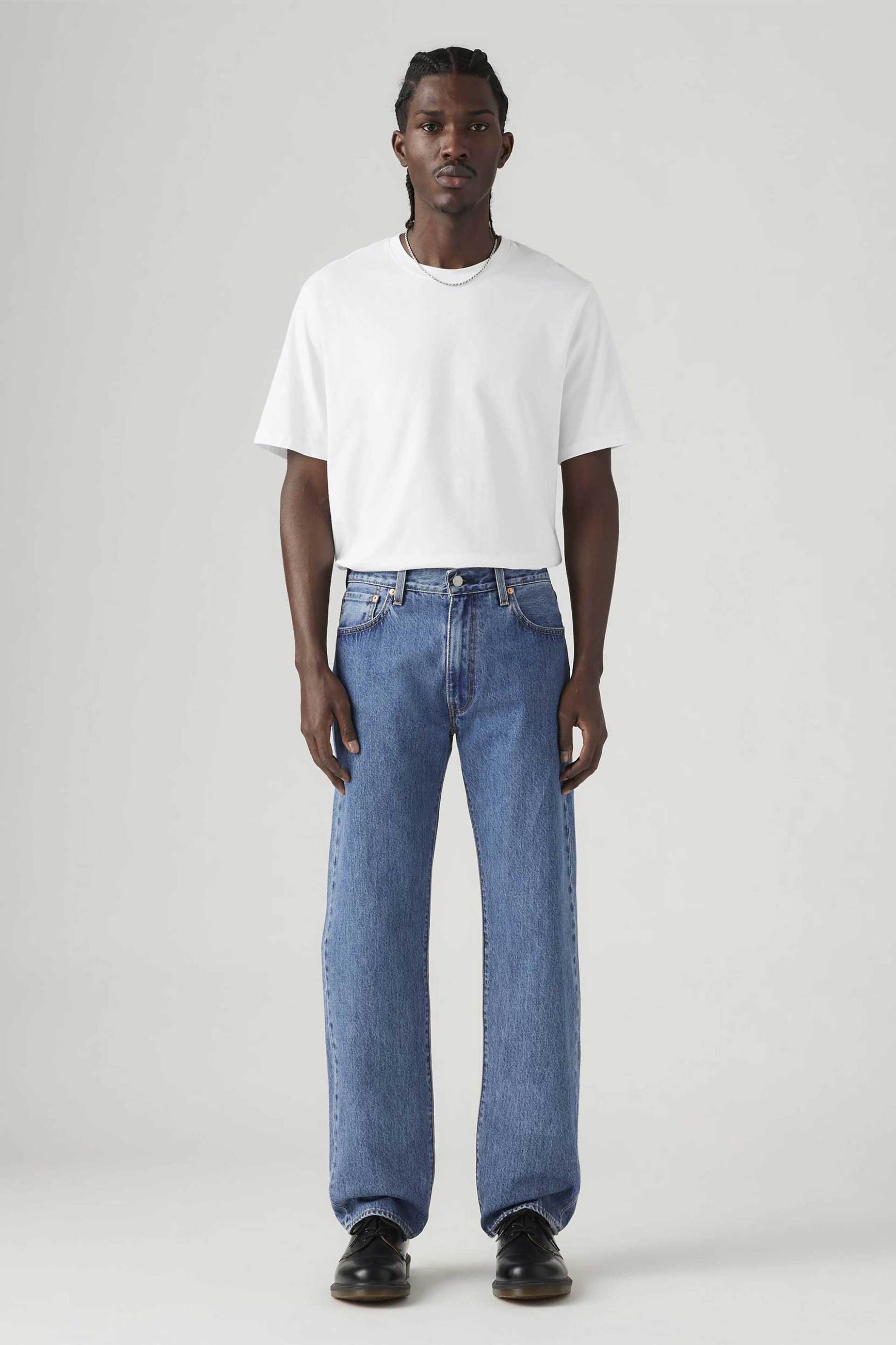 Levi's® ανδρικό τζιν παντελόνι πεντάτσεπο Relaxed Straight Fit ''555™'' - 000LO0001 Denim Blue