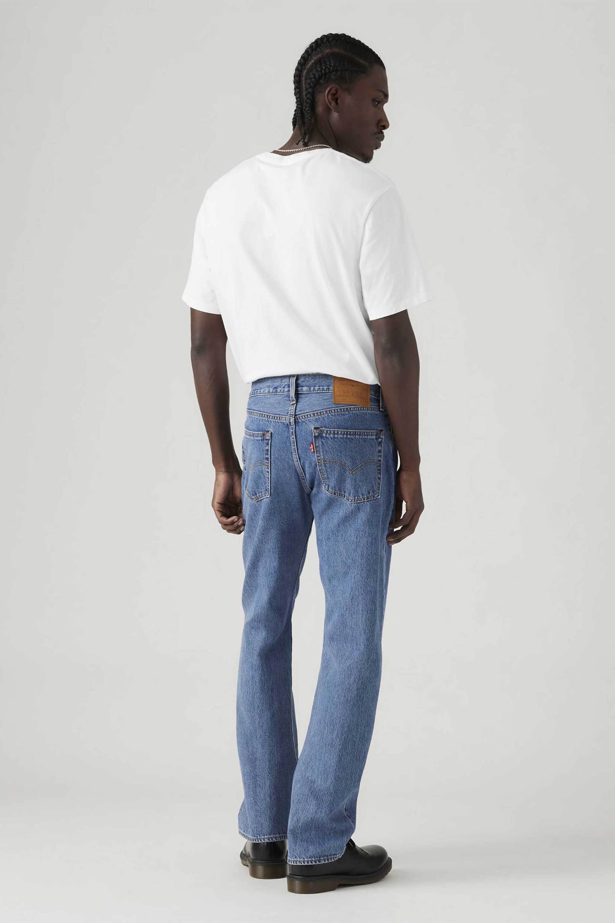 Levi&Apos S Ανδρικό Τζιν Παντελόνι Πεντάτσεπο Relaxed Straight Fit 555 - 000Lo0001 Denim Blue
