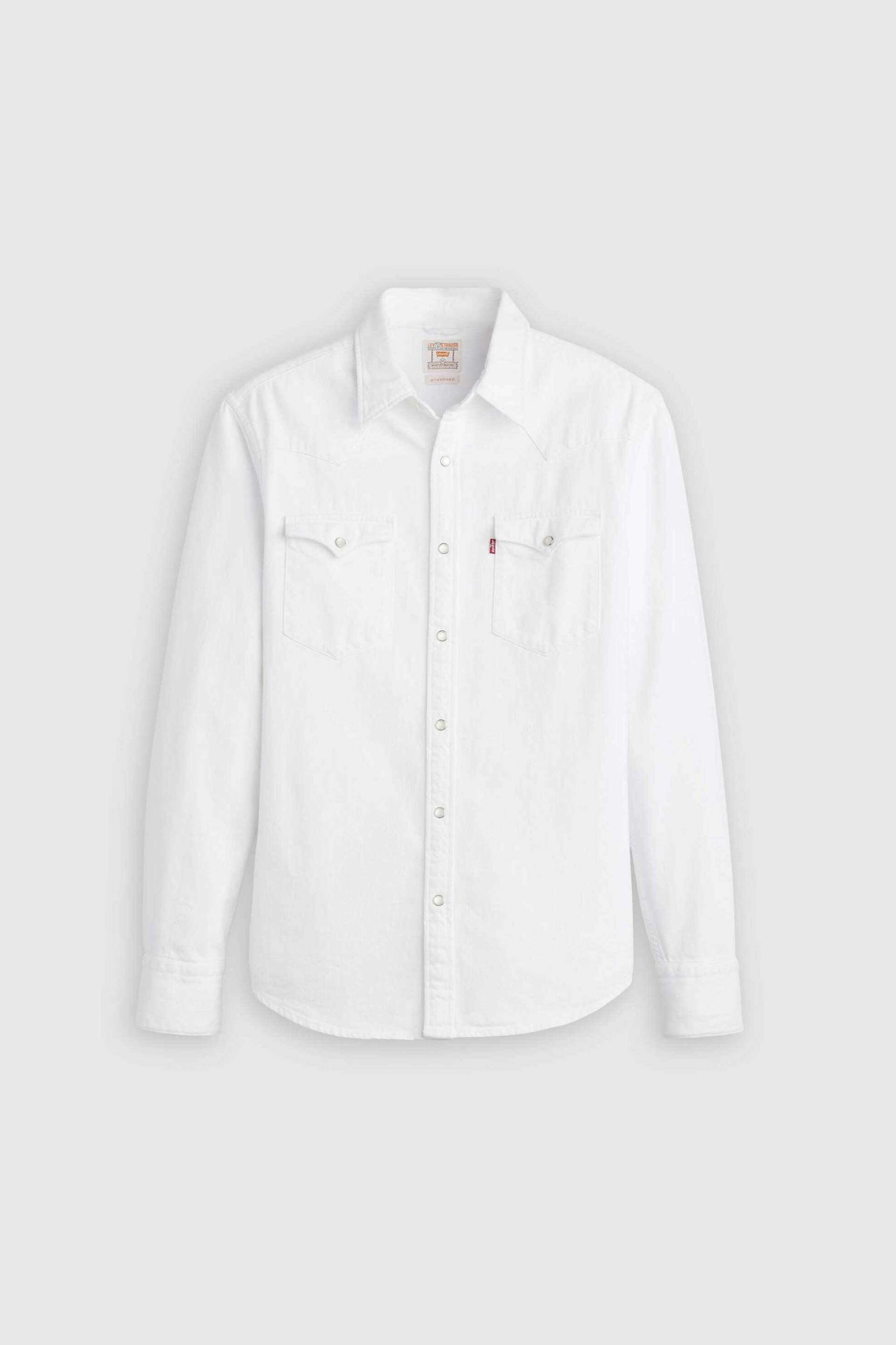 Levi&Apos S Ανδρικό Denim Πουκάμισο Standard Fit Barstow Western - 857440119 Λευκό