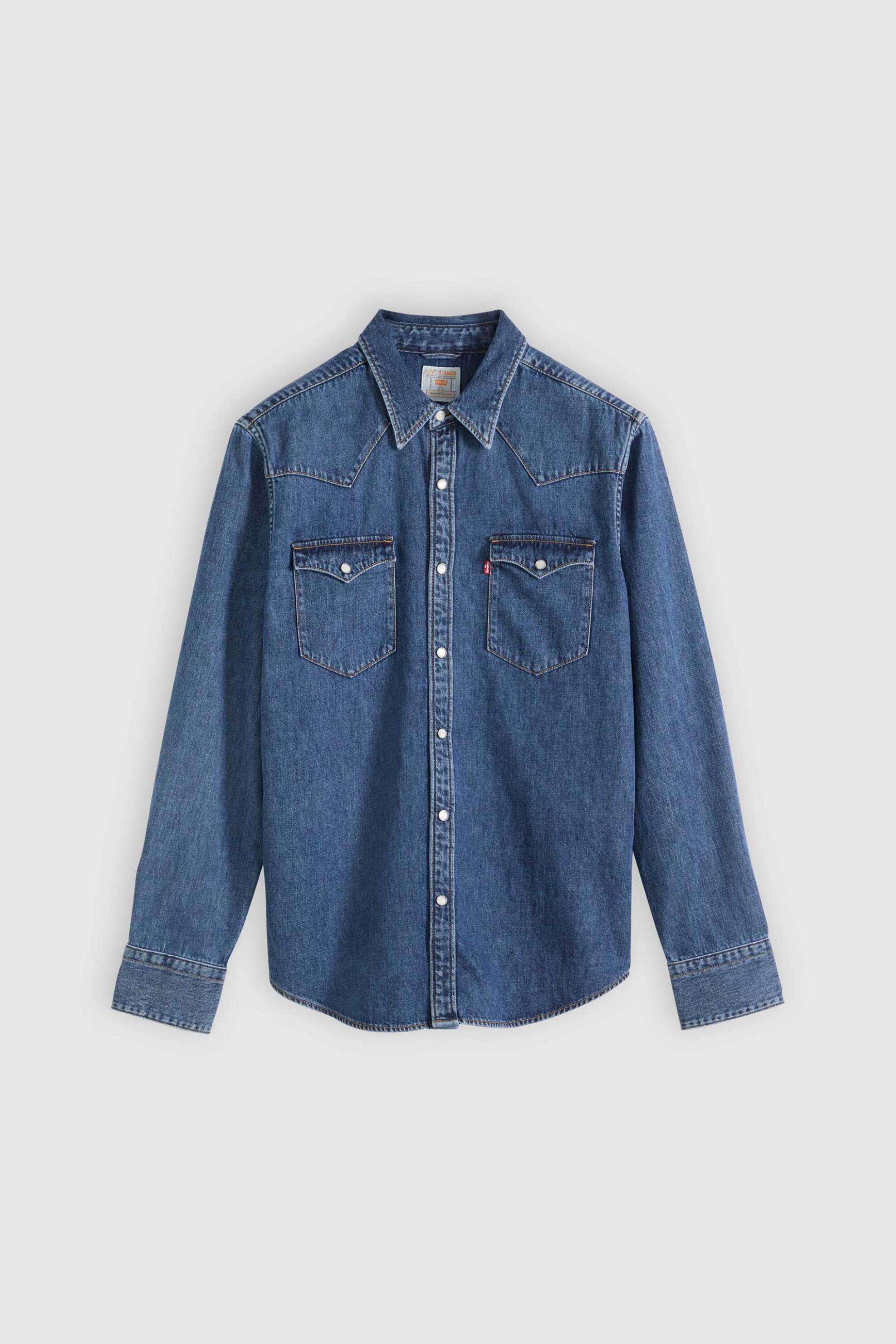 Levi&Apos S Ανδρικό Denim Πουκάμισο Standard Fit Barstow - 857440117 Blue