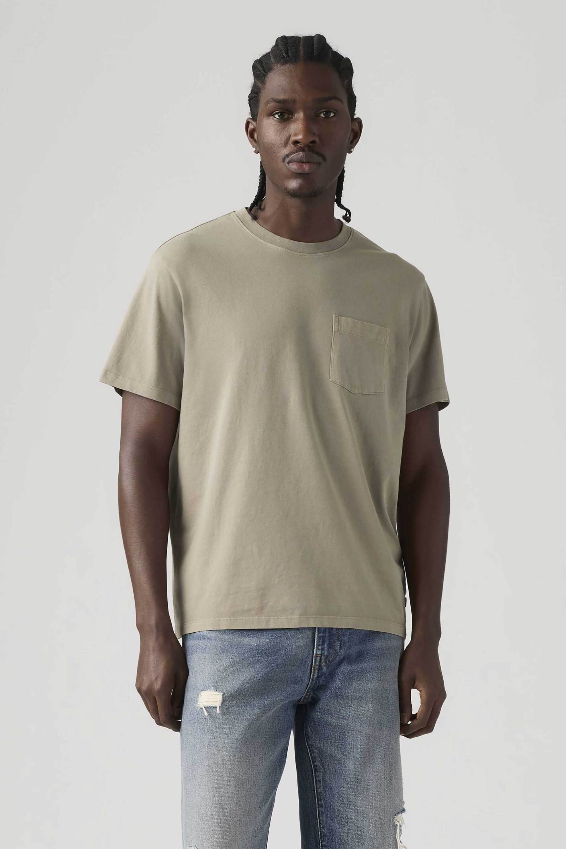 Levi's® ανδρικό T-shirt Standard Fit "Essential Pocket" - 005H00044 Taupe