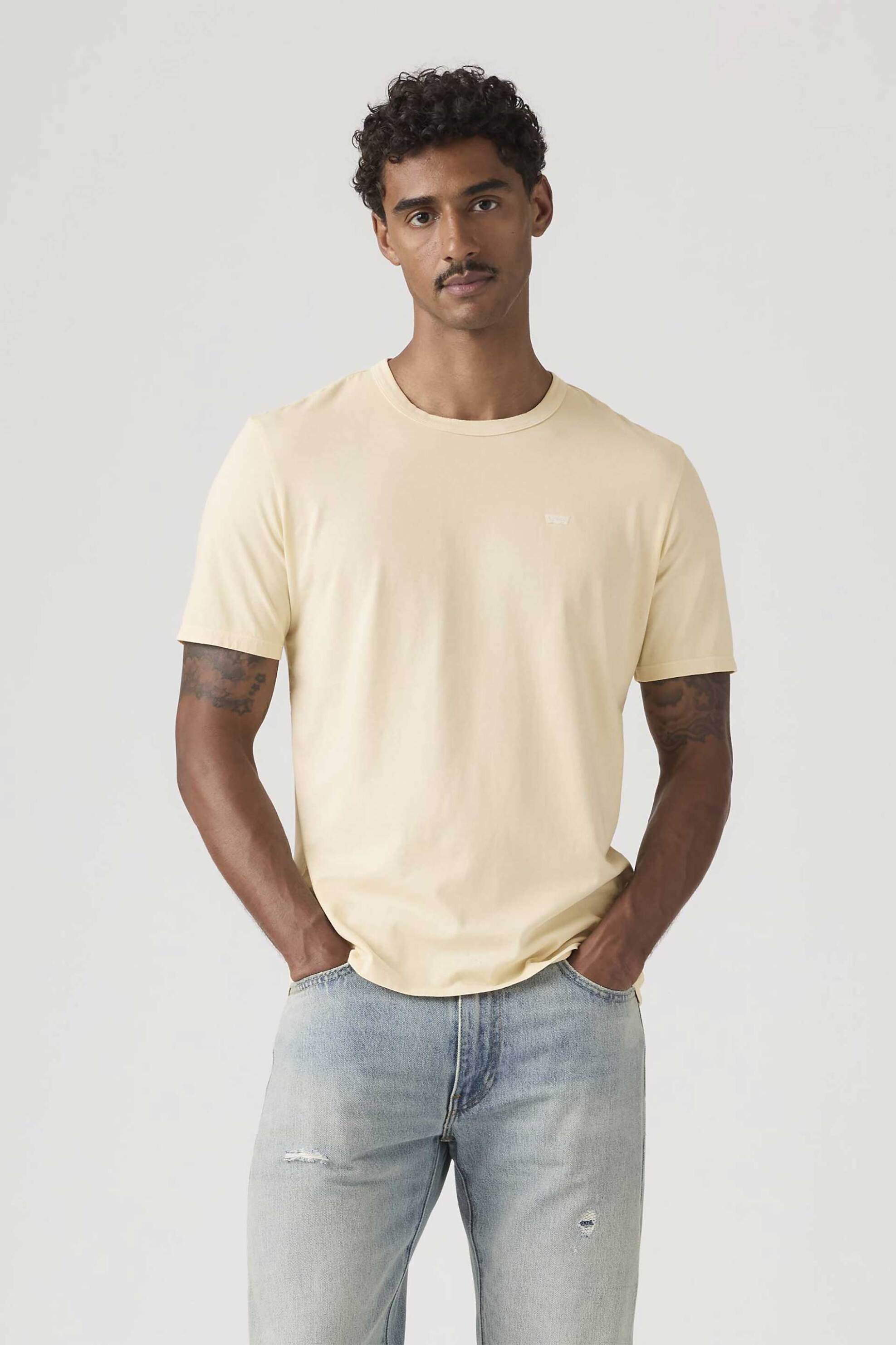 Levi's® ανδρικό T-shirt Standard Fit "Original" - 005GX0008 Κίτρινο Ανοιχτό