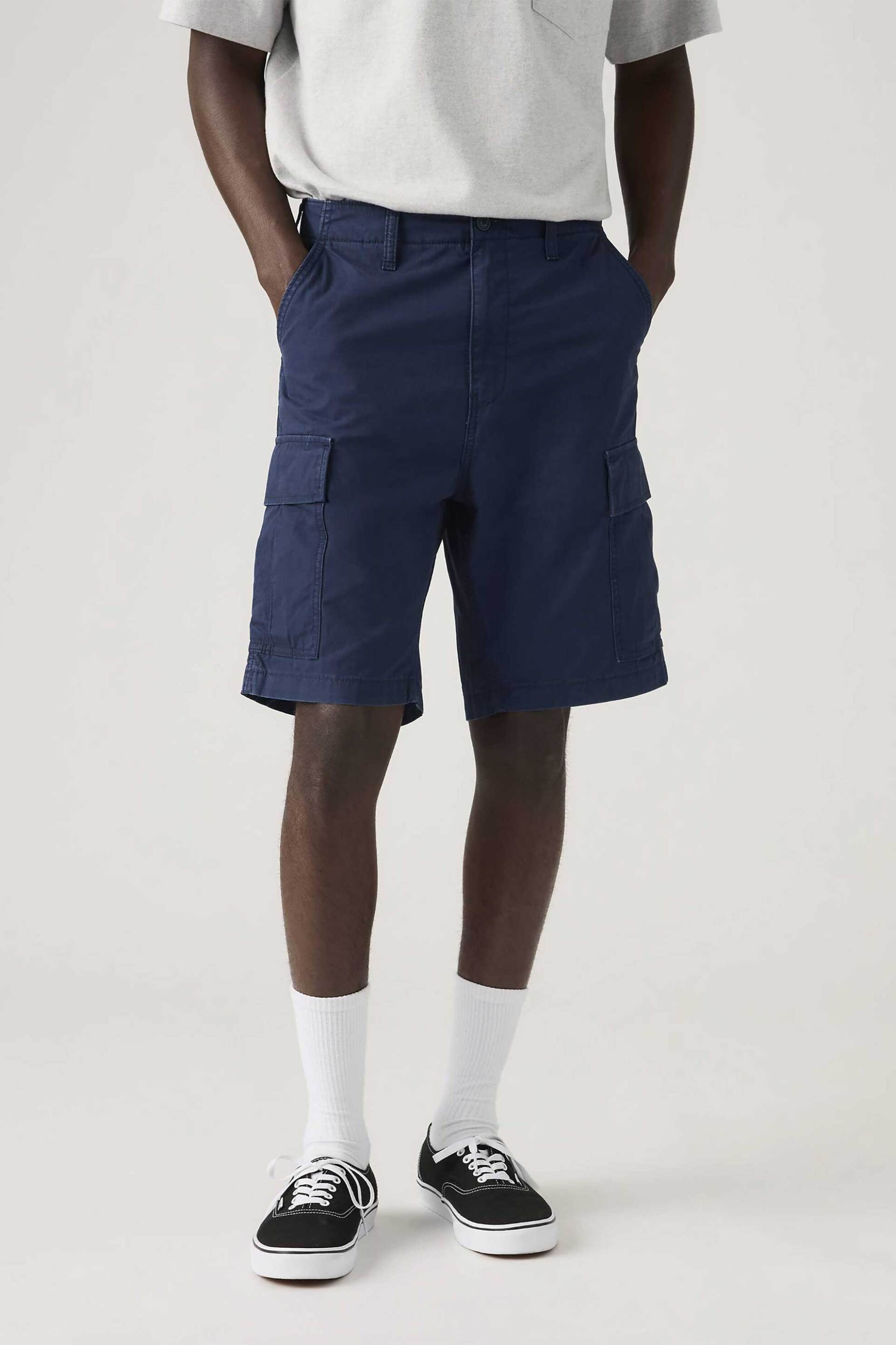 Levi's® ανδρική βερμούδα cargo Regular Straight Fit "Carrier" - 001KG0053 Μπλε Σκούρο φωτογραφία