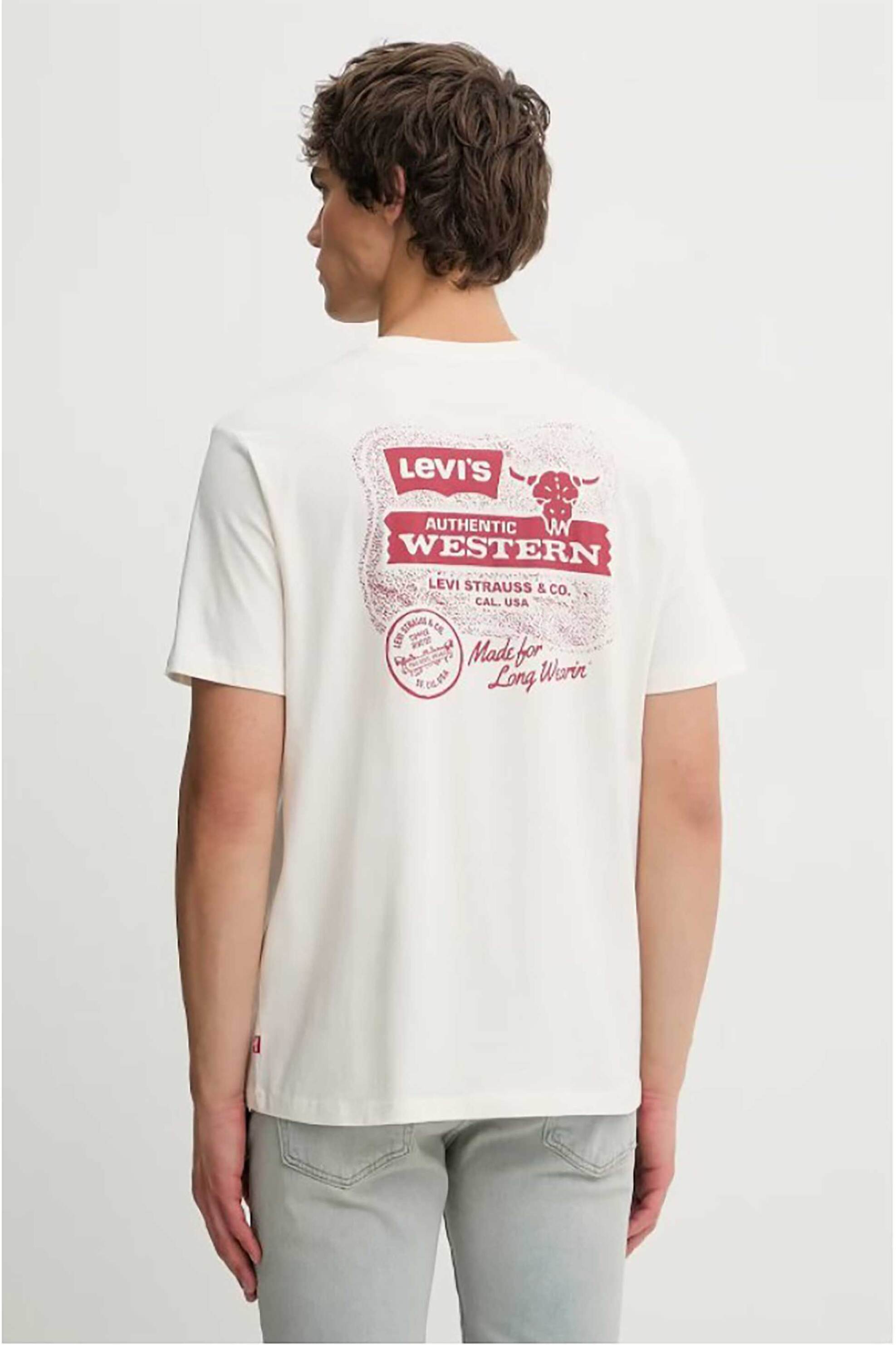 Levi&Apos S Ανδρικό T-Shirt Standard Fit Graphic - 224911974 Λευκό