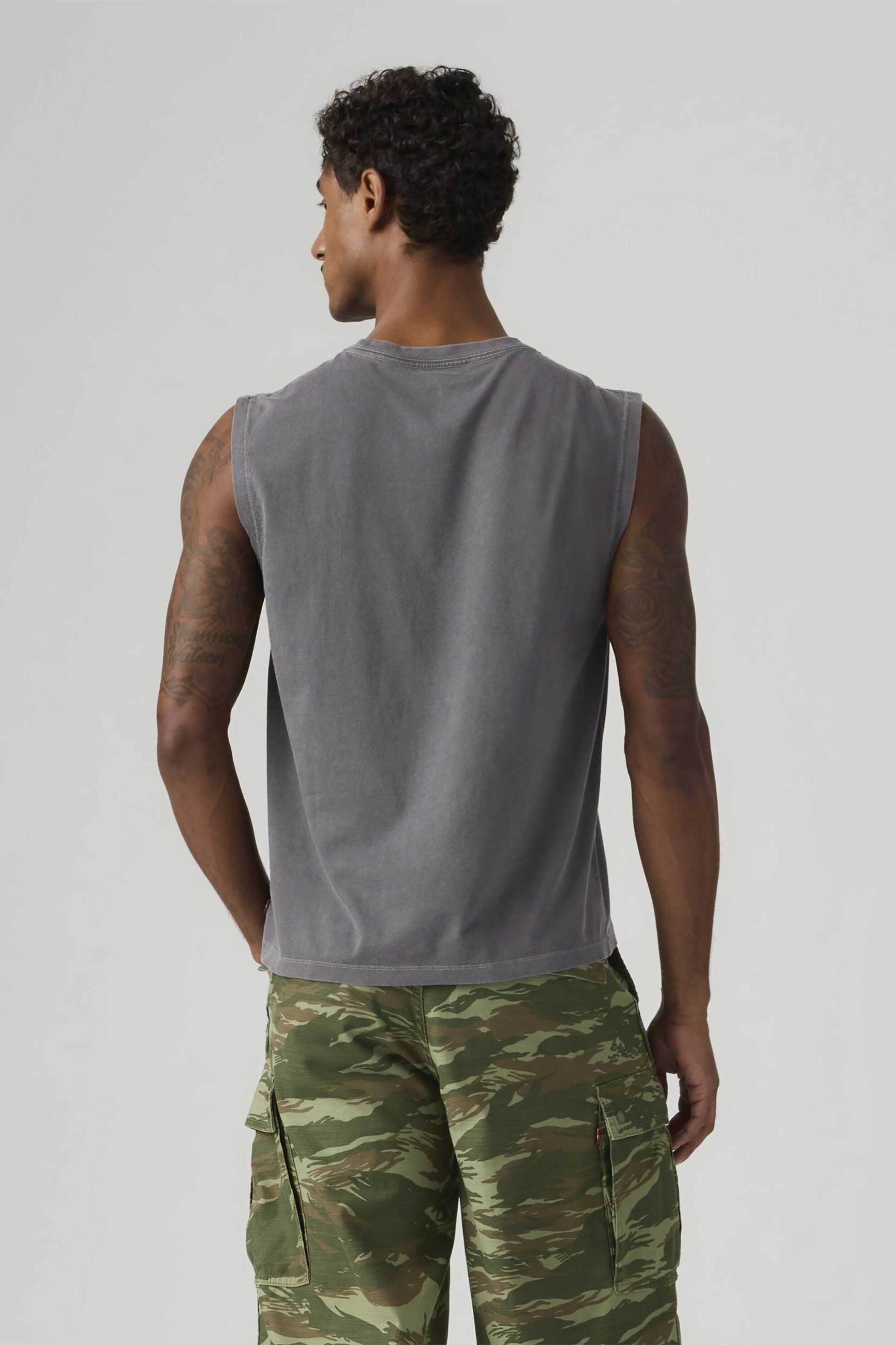 Levi's® ανδρική αμάνικη μπλούζα Relaxed Fit "Muscle" - 004V10002 Ανθρακί φωτογραφία