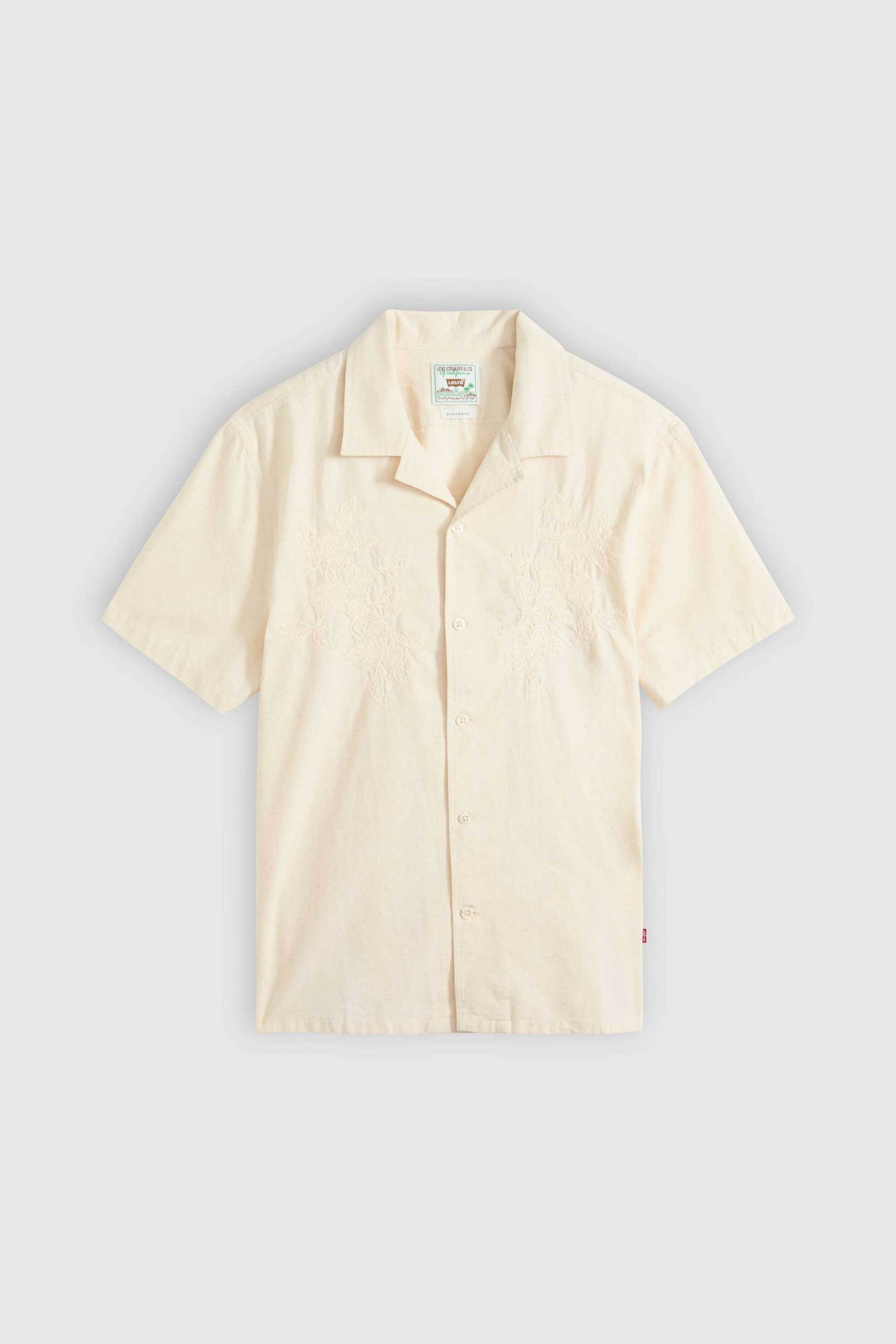 Levi&Apos S Ανδρικό Πουκάμισο με Κεντήματα Standard Fit Sunset - 005H50003 Εκρού