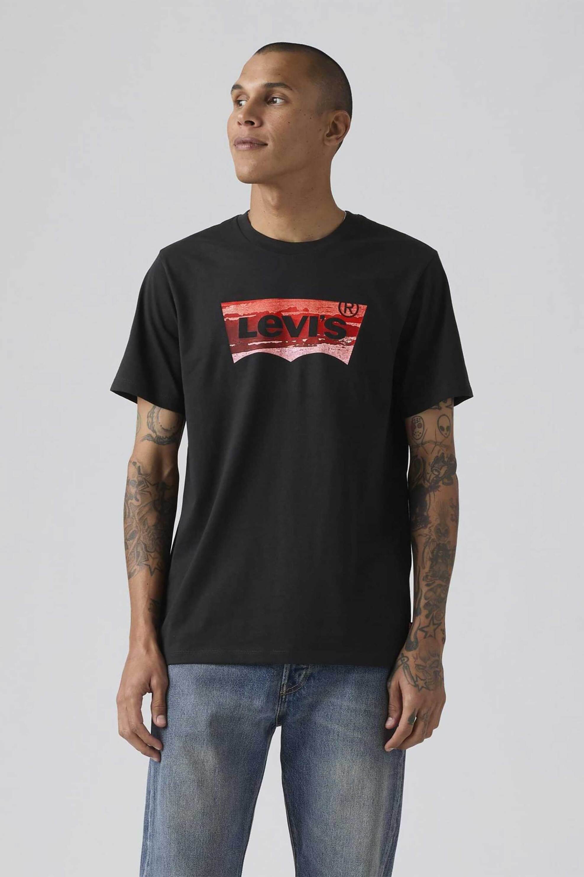 Levi's® ανδρικό T-shirt Standard Fit "Classic Graphic" - 224912105 Μαύρο
