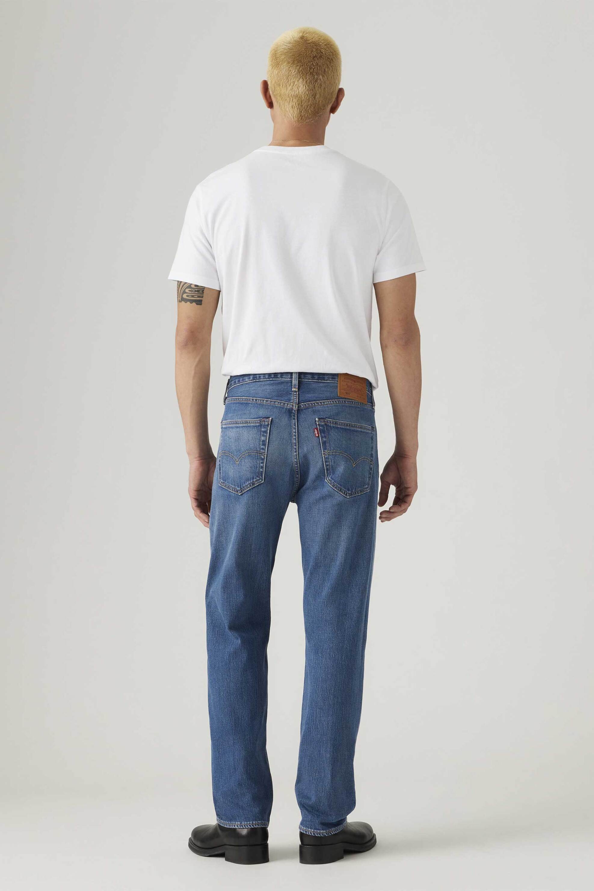 Levi&Apos S Ανδρικό Τζιν Παντελόνι Πεντάτσεπο Regular Straight Fit 501 Original - 005013719 Denim Blue