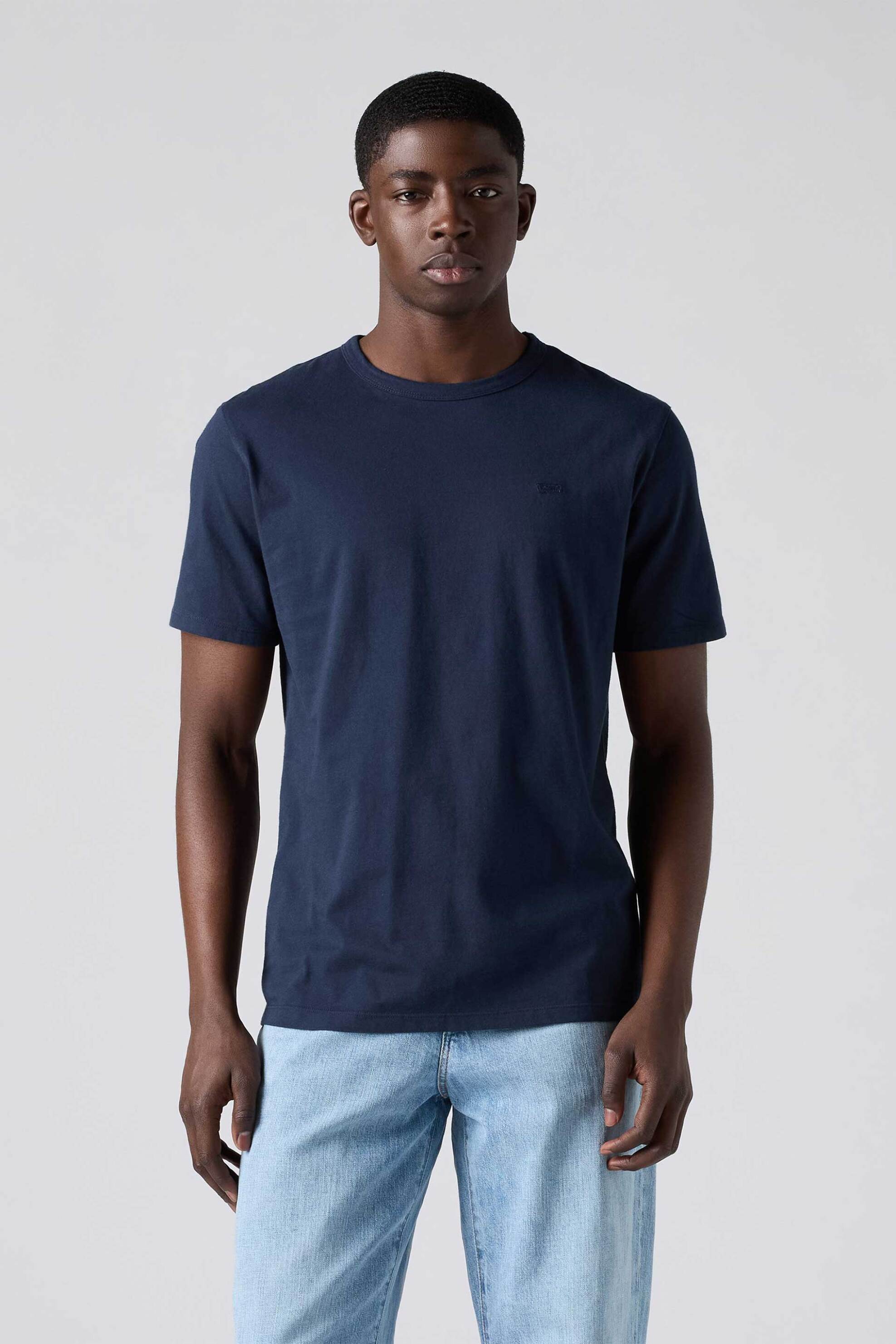 Levi's® ανδρικό T-shirt με λογότυπο Standard Fit "Original" - 005GX0015 Μπλε Σκούρο