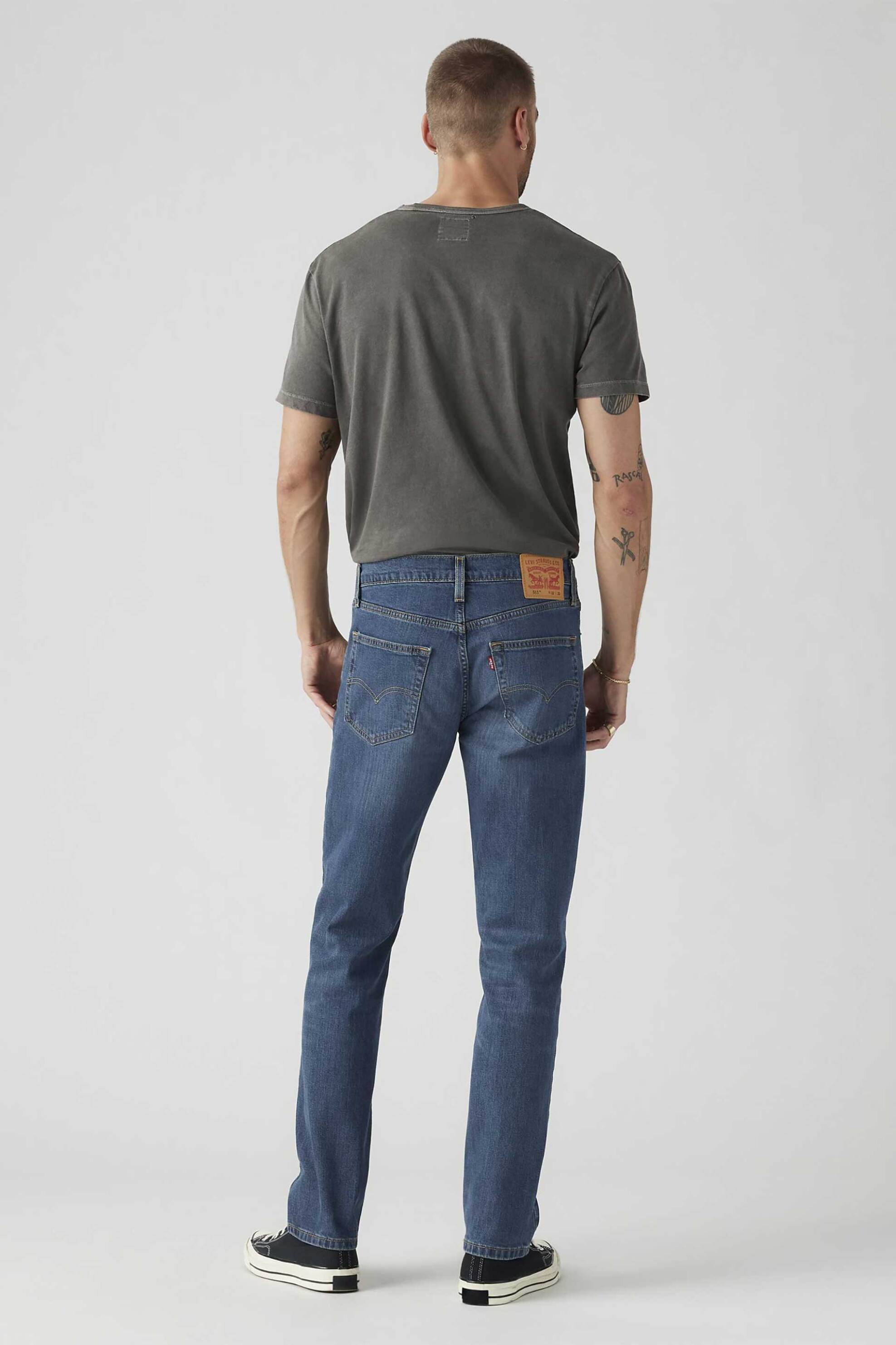 Levi&Apos S Ανδρικό Τζιν Παντελόνι Πεντάτσεπο Slim Fit 511 - 045111163 Denim Blue Σκούρο